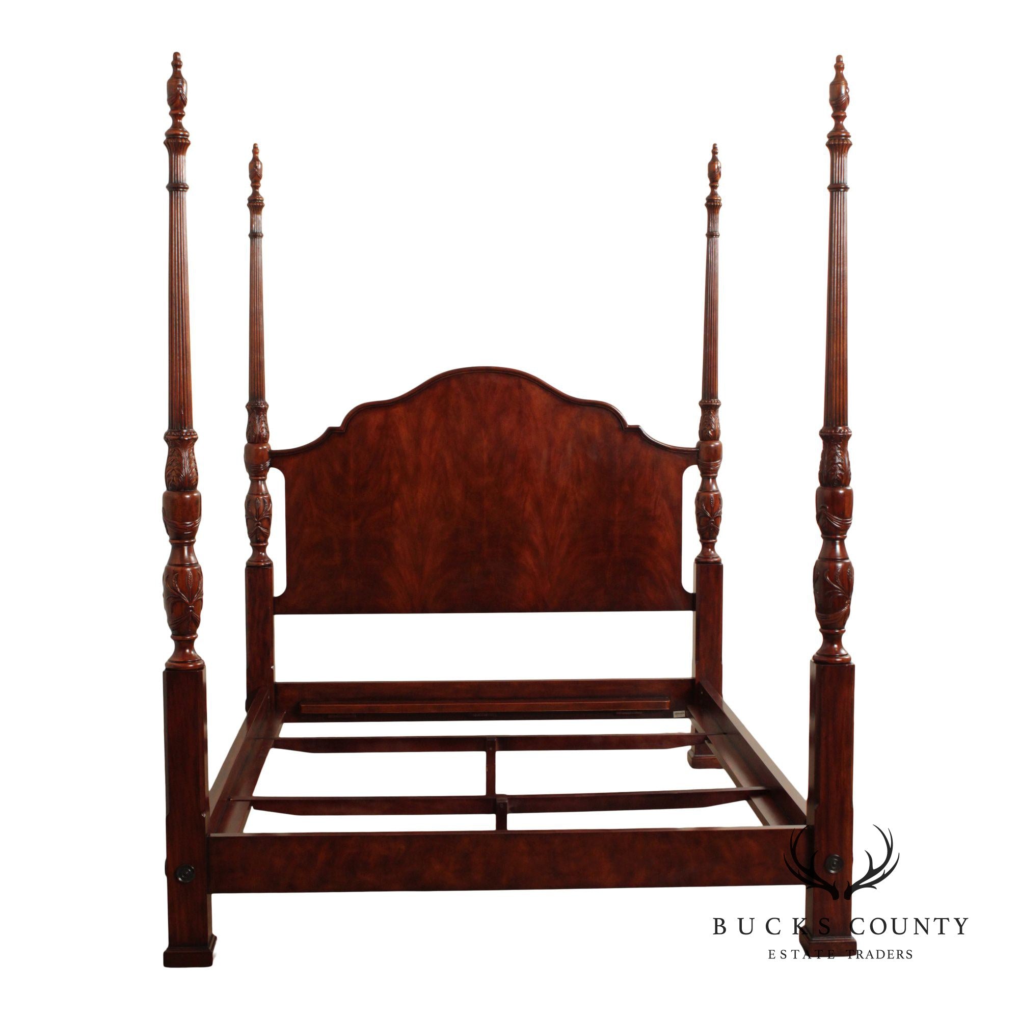 Theodore Alexander 'Essential' Mahogany Queen Poster Bed