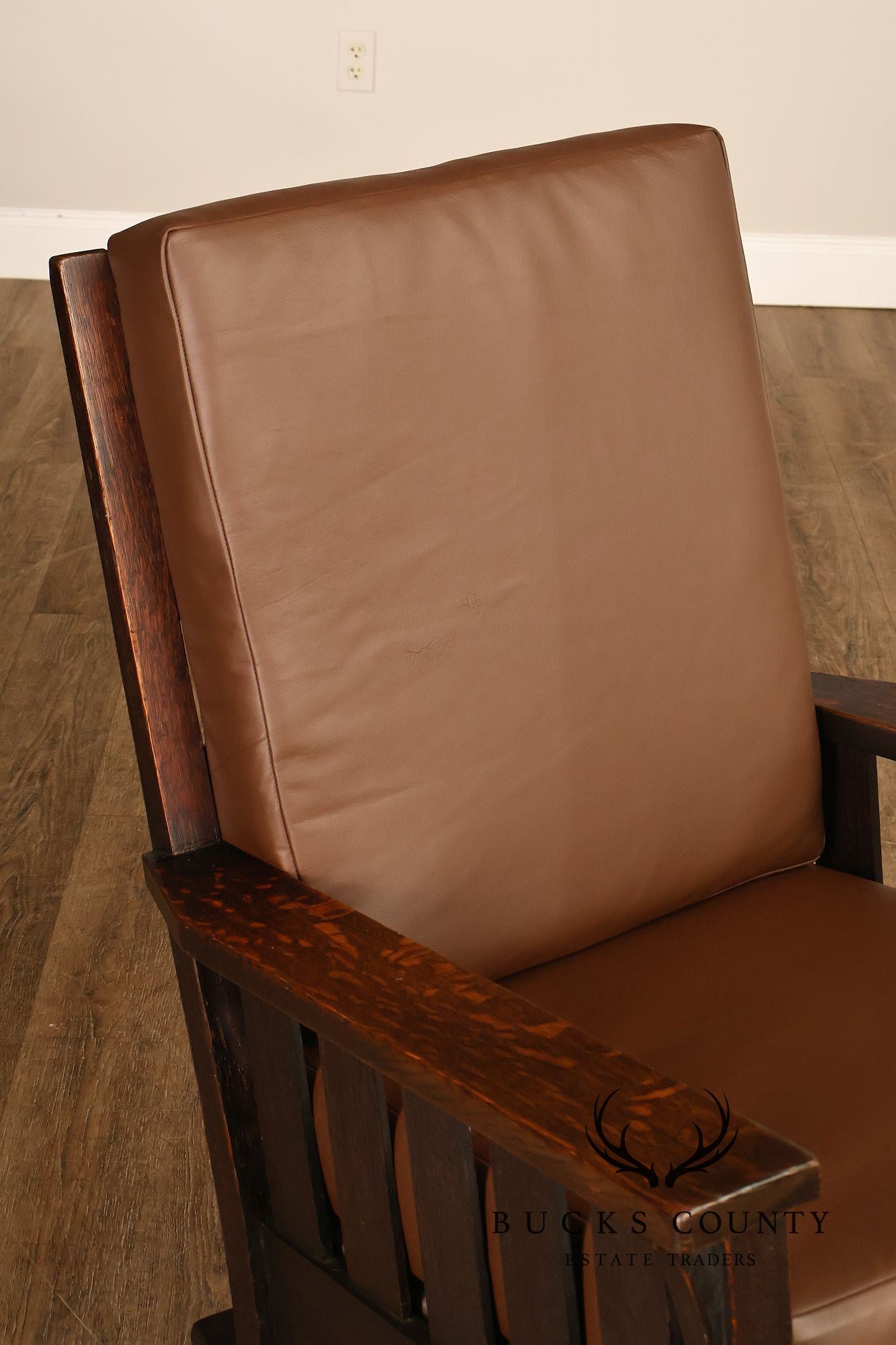 Gustav Stickley Antique Mission Oak Slatted Rocker Model No. 323