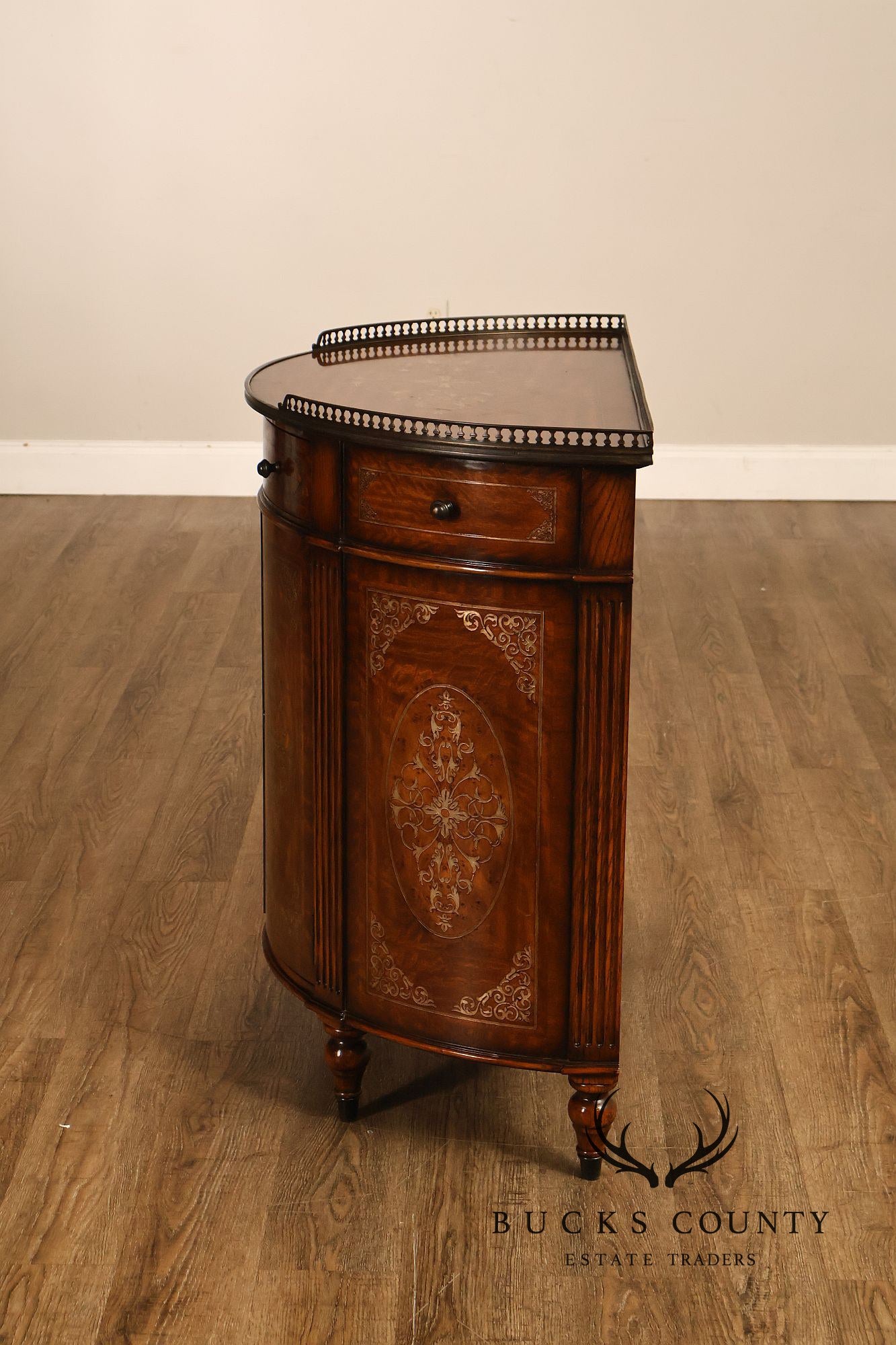 Theodore Alexander Demilune Console Cabinet