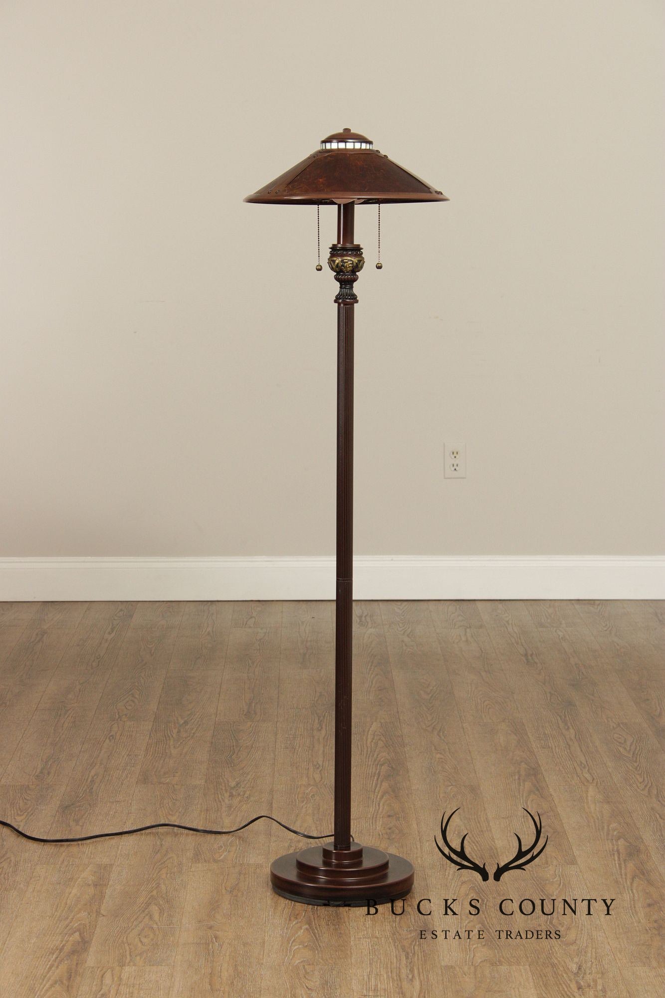 Arts and Crafts Style Pair of Floor Lamps