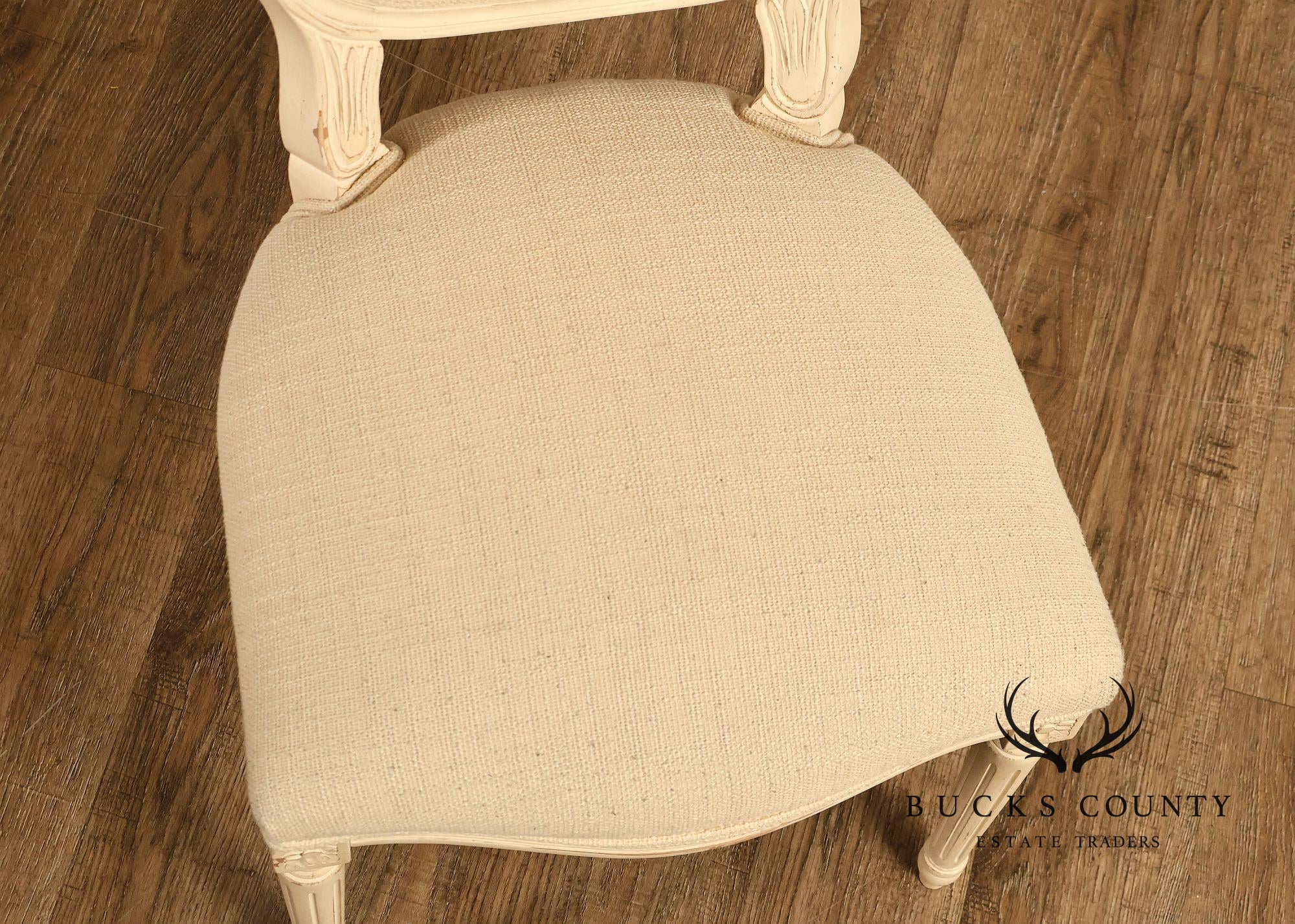 Century Furniture Set Of 8 Louis XVI Style Painted Dining Chairs