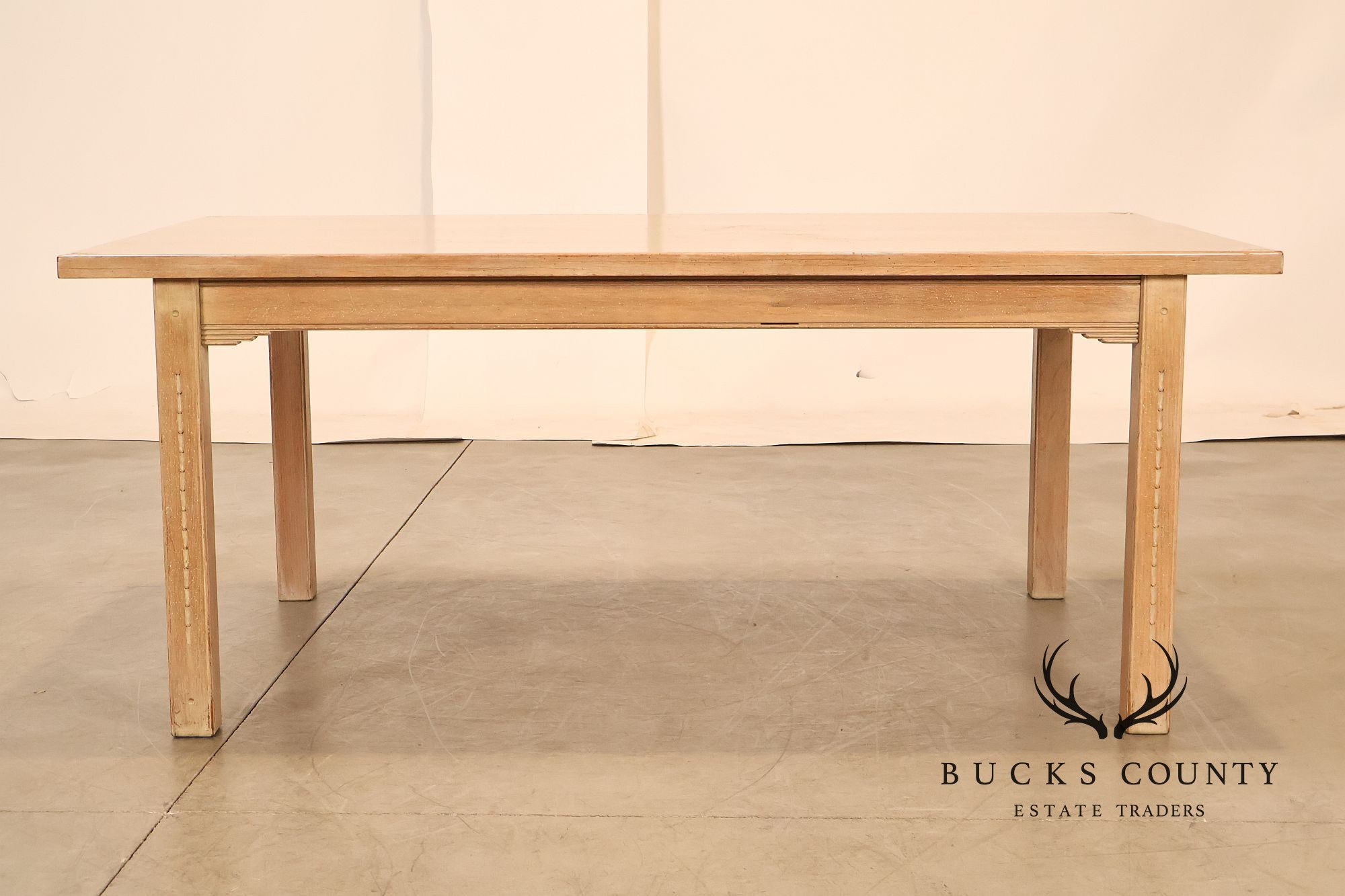 Southwest Style Cerused Pine Dining Table