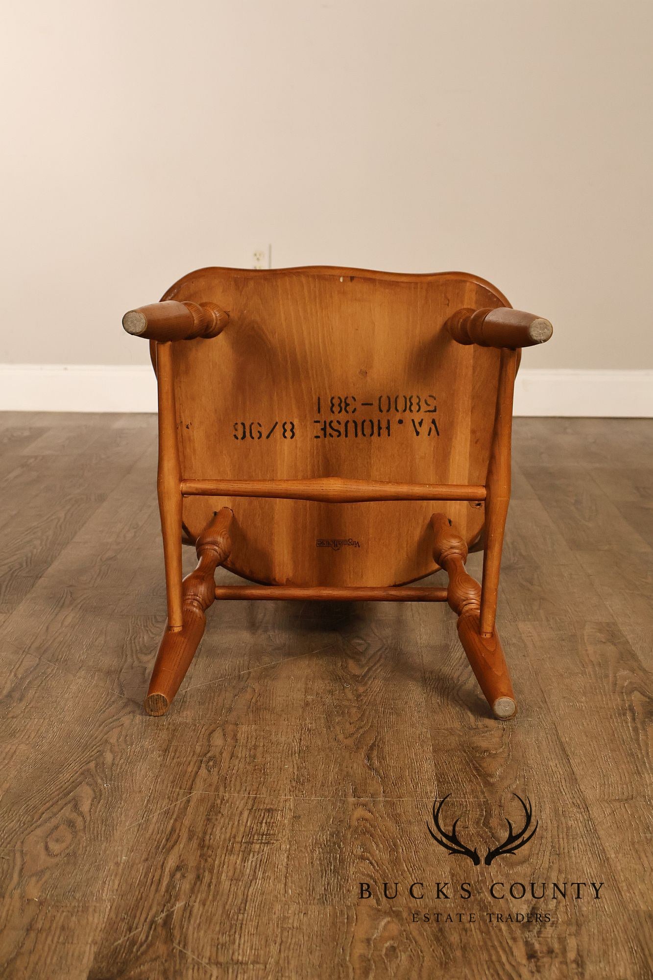 Virginia House Set of Four Oak Windsor Dining Chairs