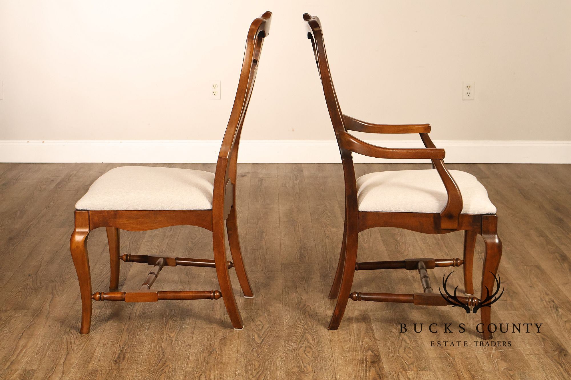 Vintage Pennsylvania House Villas Collection Set Of 8 Queen Anne Dining Chairs