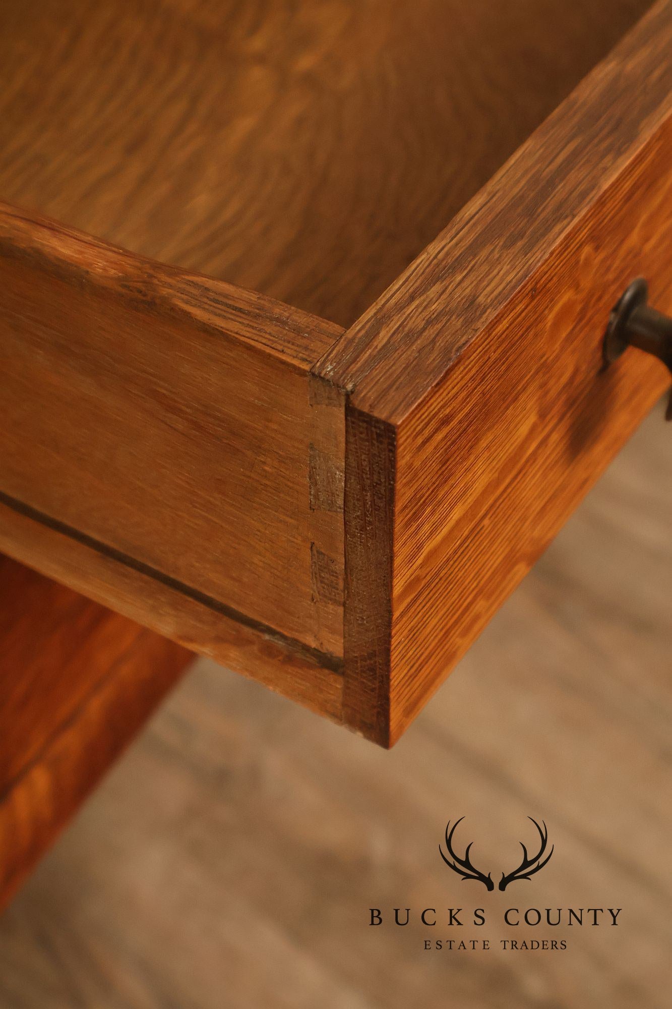 Limbert Arts And Crafts Antique Oak Slant Drop Front Writing Desk