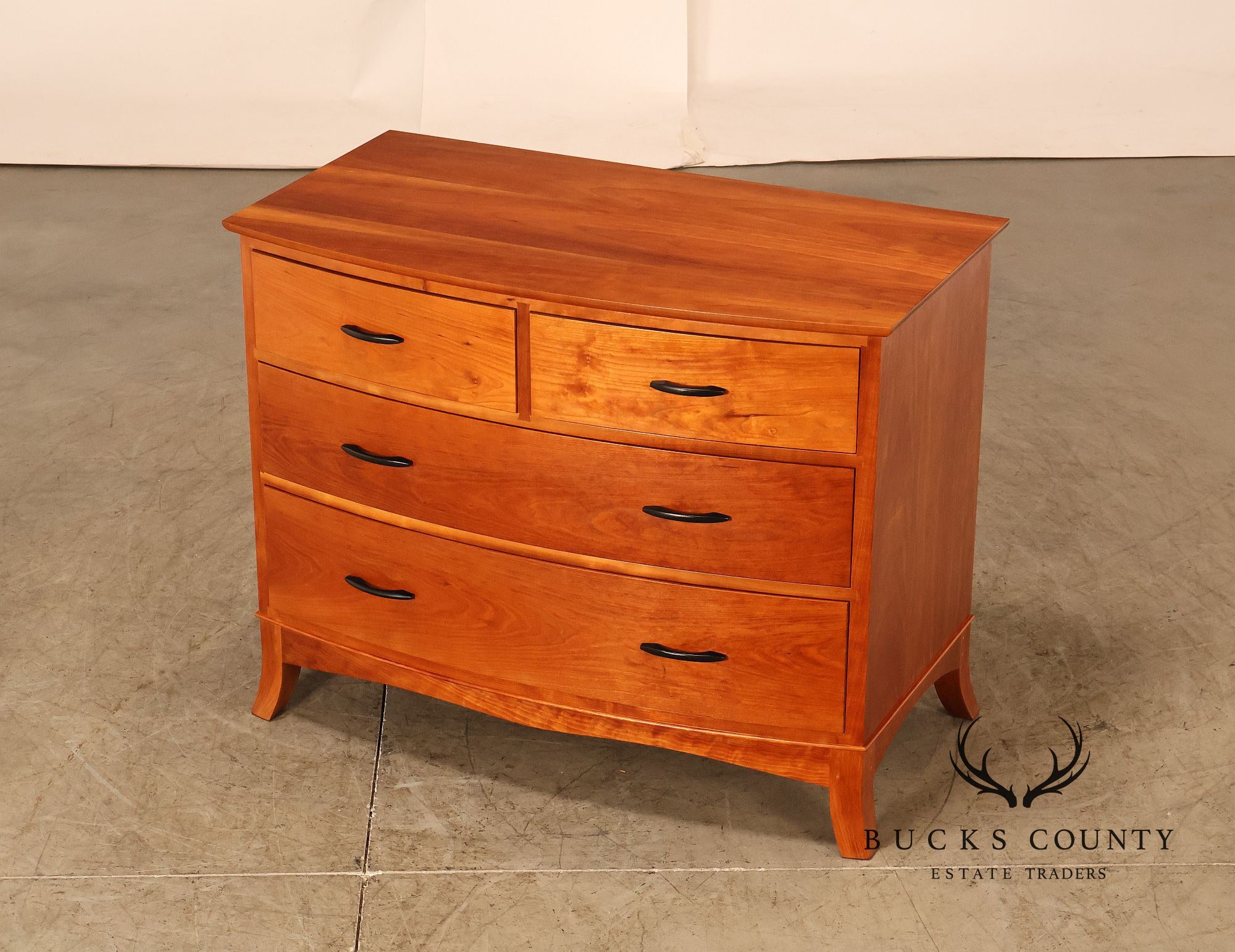 Thomas Moser Cherry Crescent Four Drawer Bureau