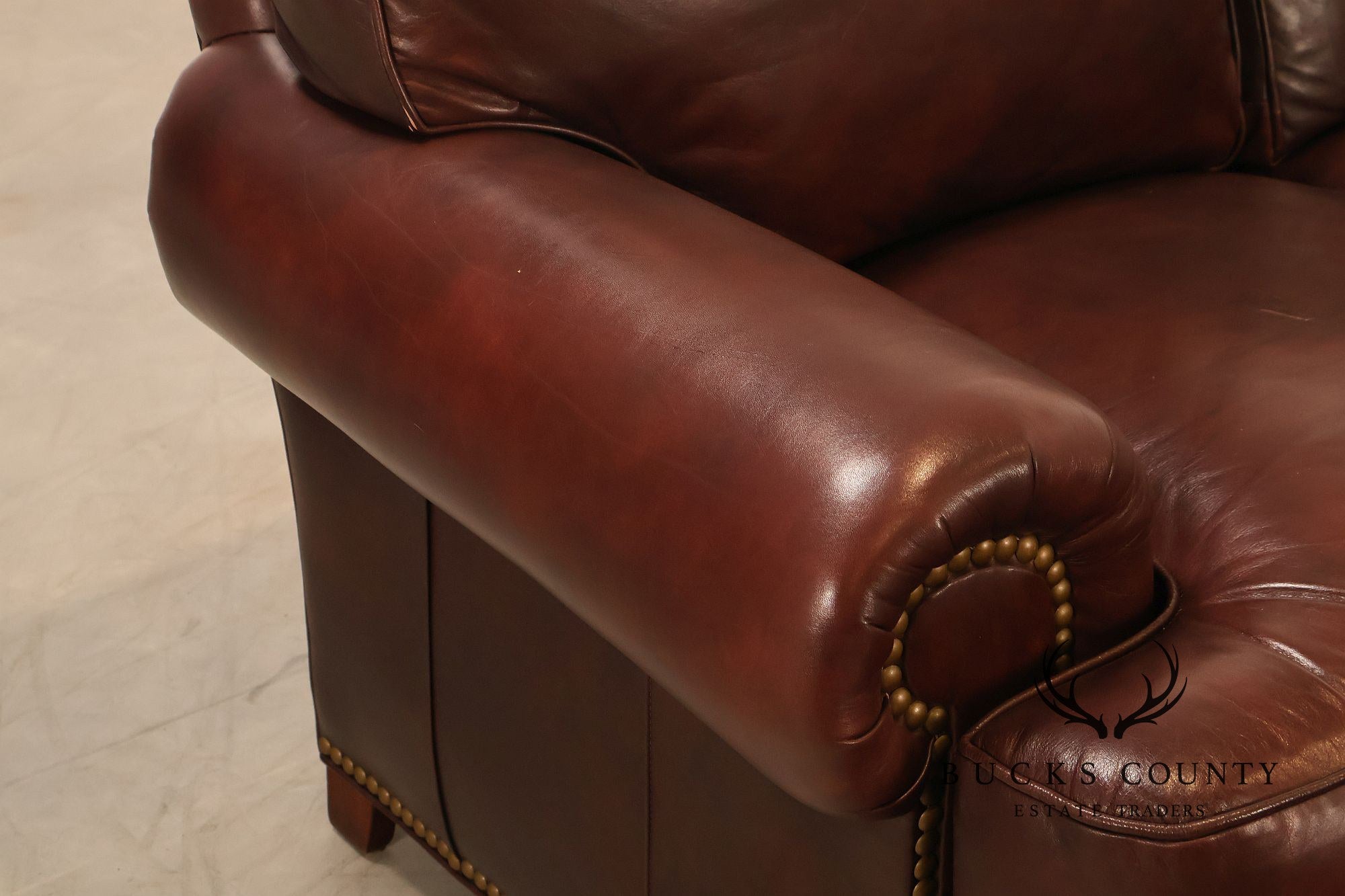 Hancock & Moore Traditional Leather Loveseat