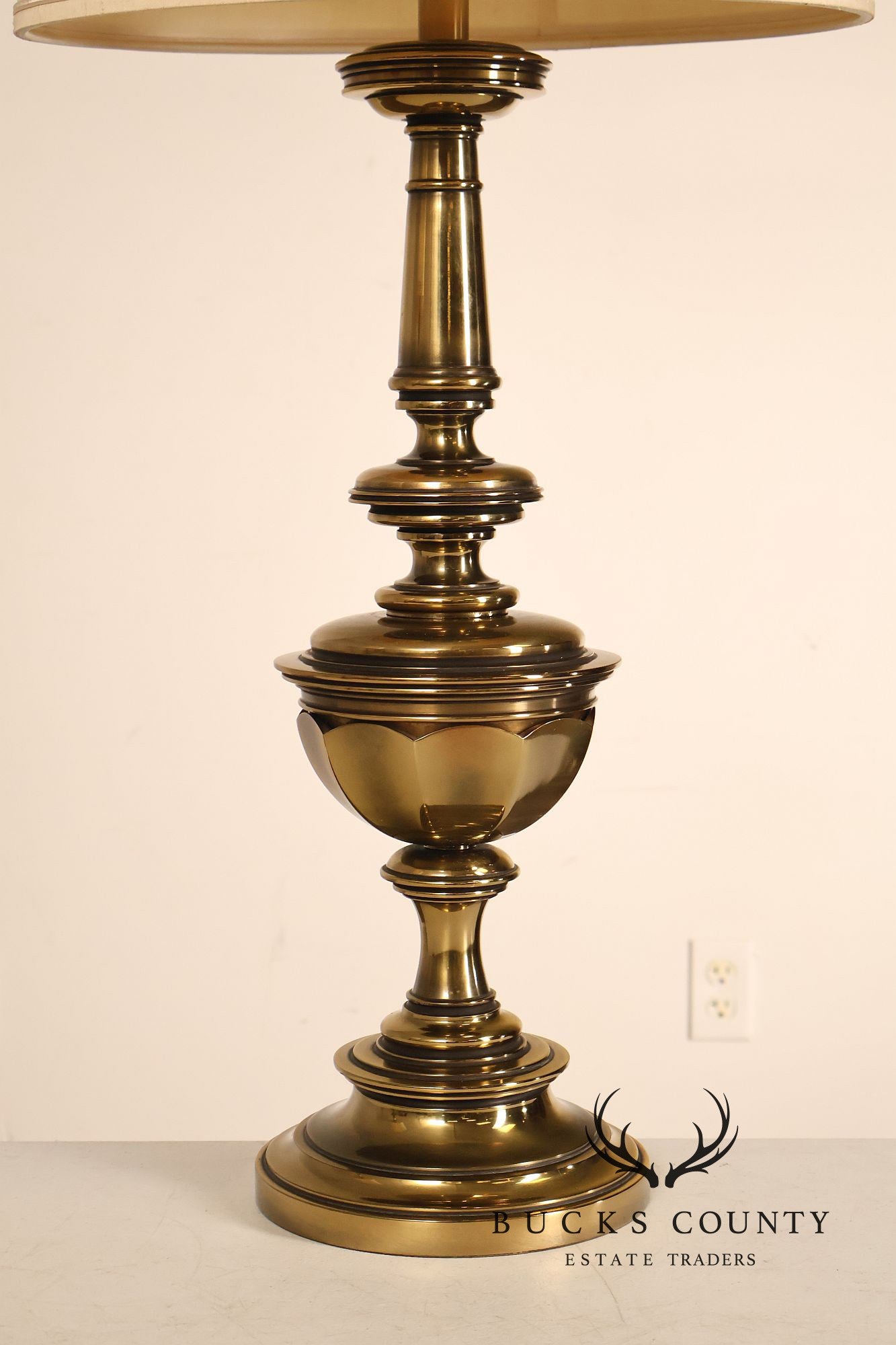 Stiffel Vintage Pair of Brass Table Lamps