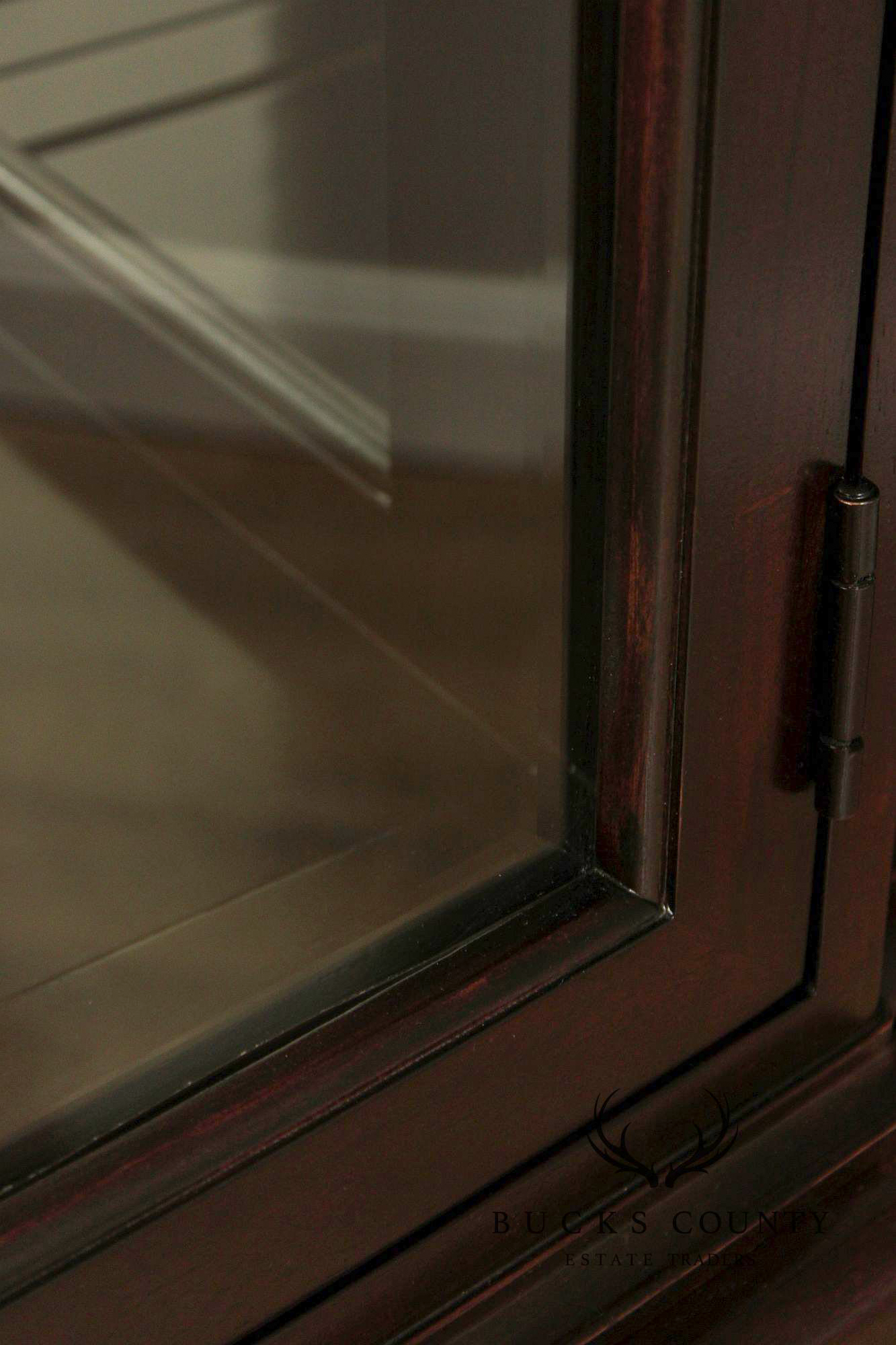 Thomasville Contemporary Style Glass Display China Cabinet