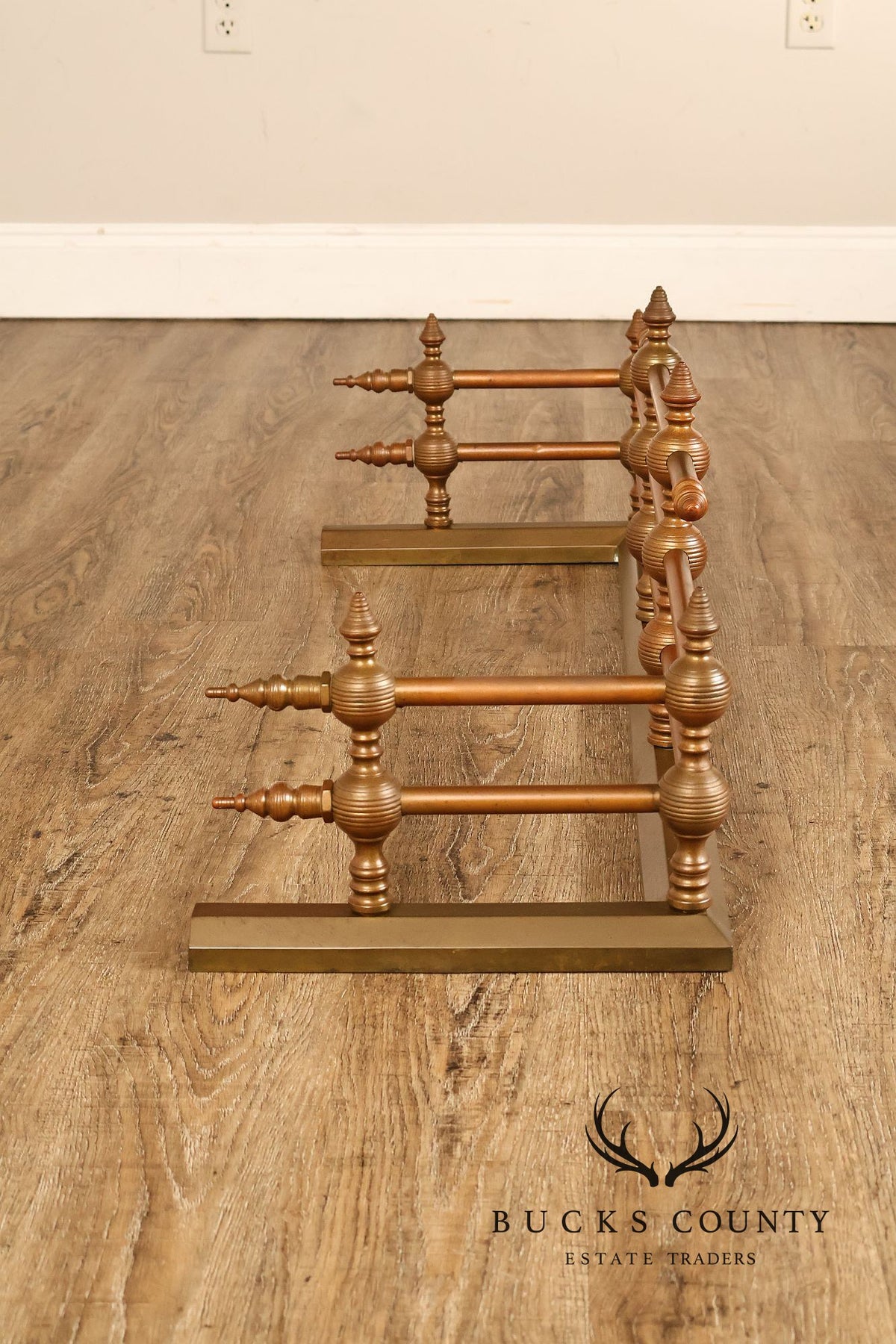 Traditional Brass Tone Fireplace Fender