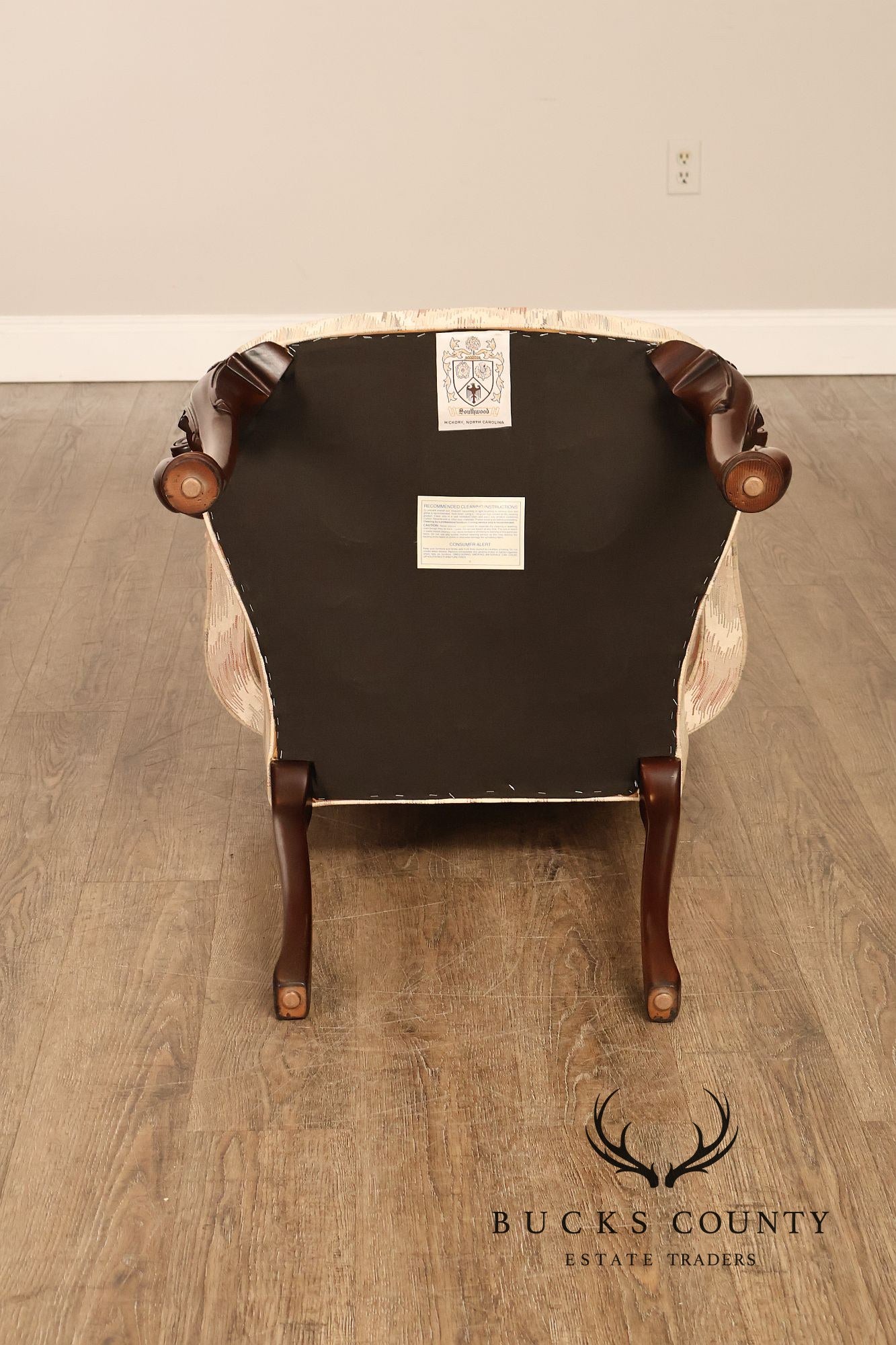 Southwood Queen Anne Style Pair of Mahogany Armchairs