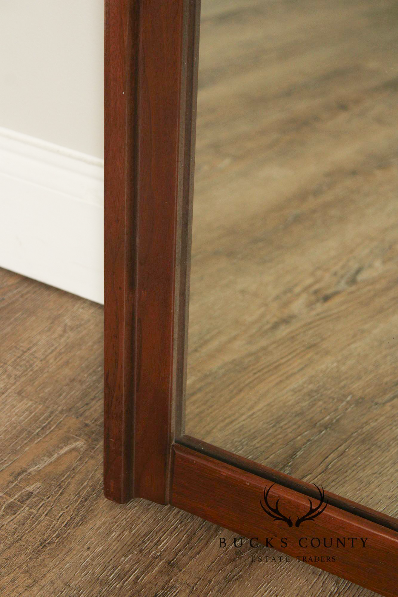 Mid Century Modern Brutalist Burl And Walnut Mirror