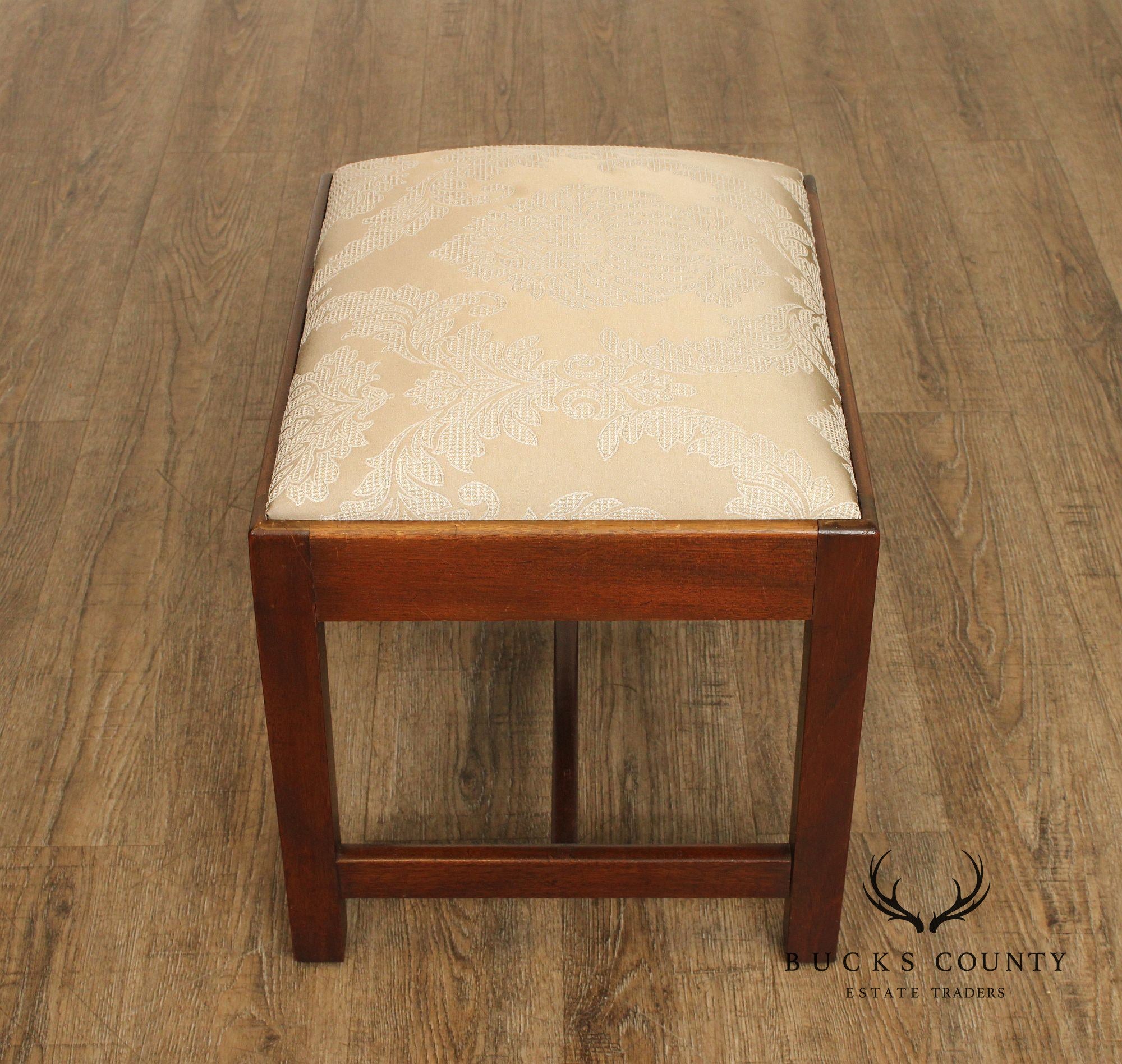 Kittinger Williamsburg Adaptation Mahogany Foot Stool