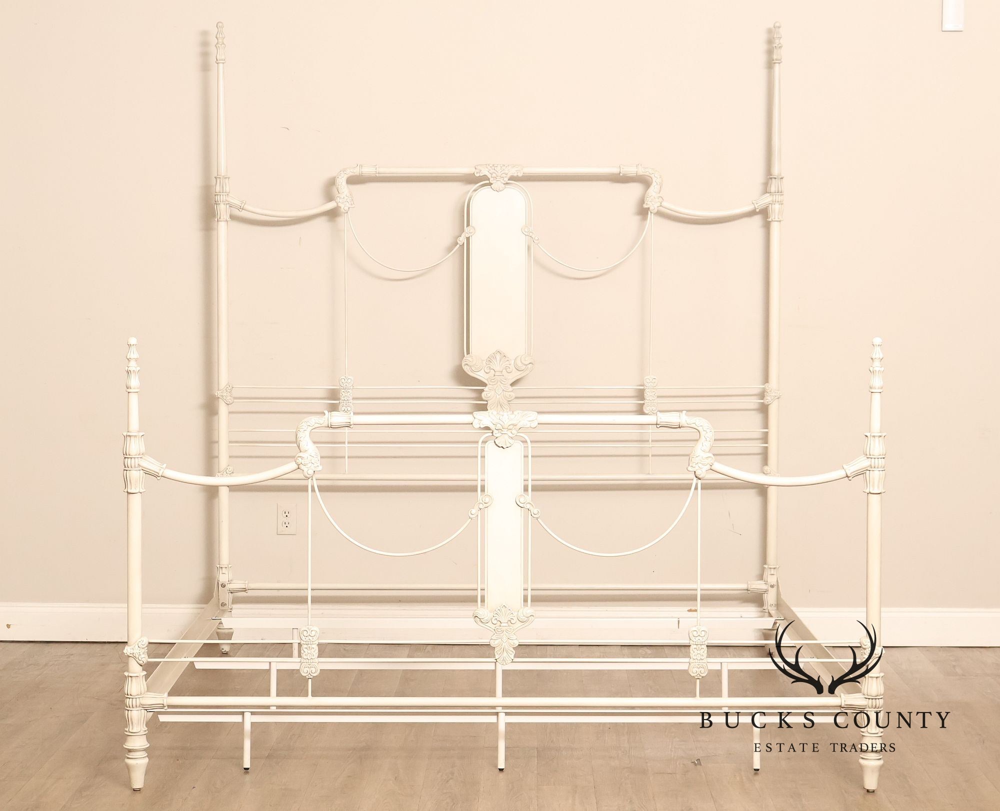 Frontgate Jardin Collection King Size Metal Canopy Bed