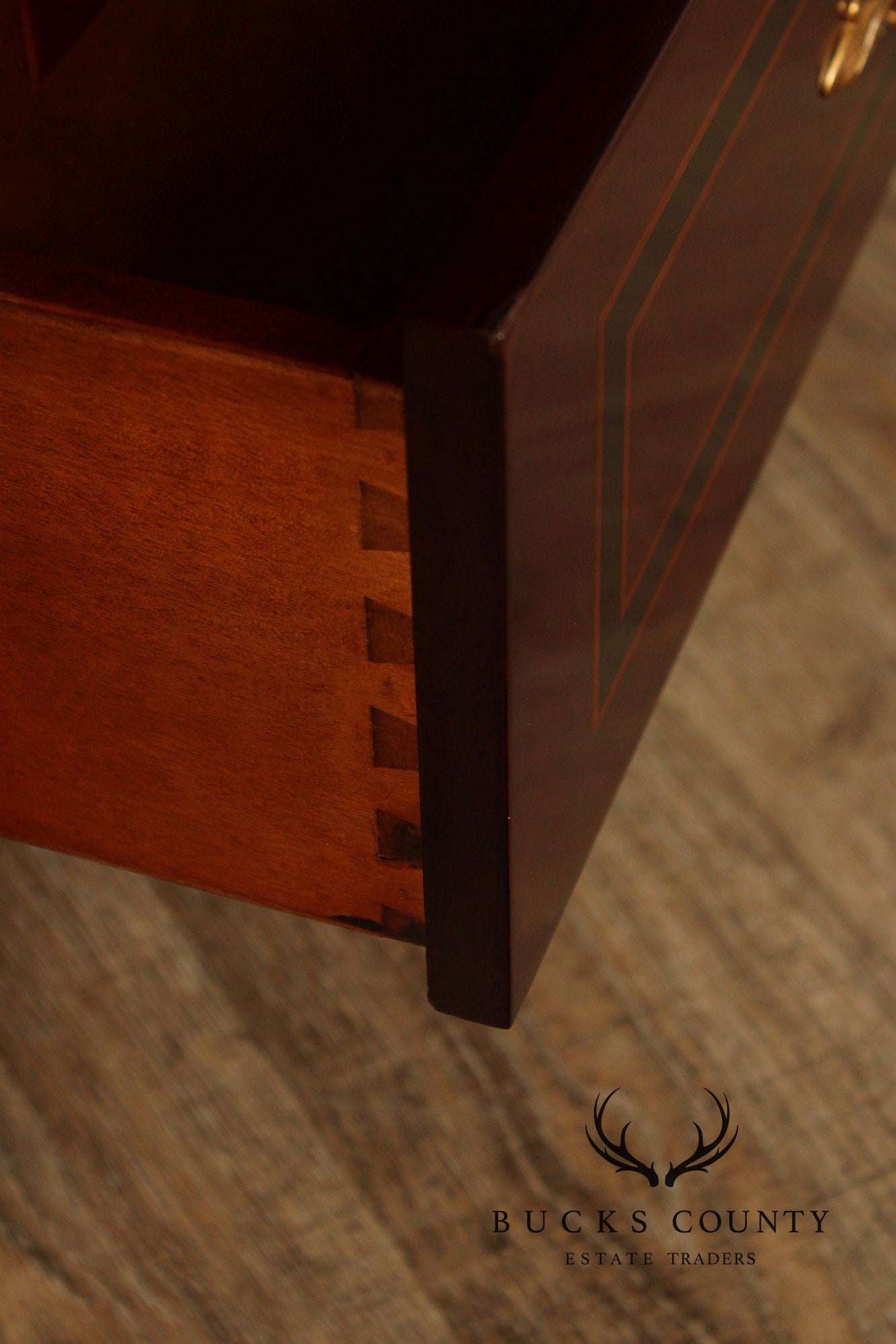 Regency Style Mahogany And Ebonized Pair Of Display Cabinets By Infinity Gigasso