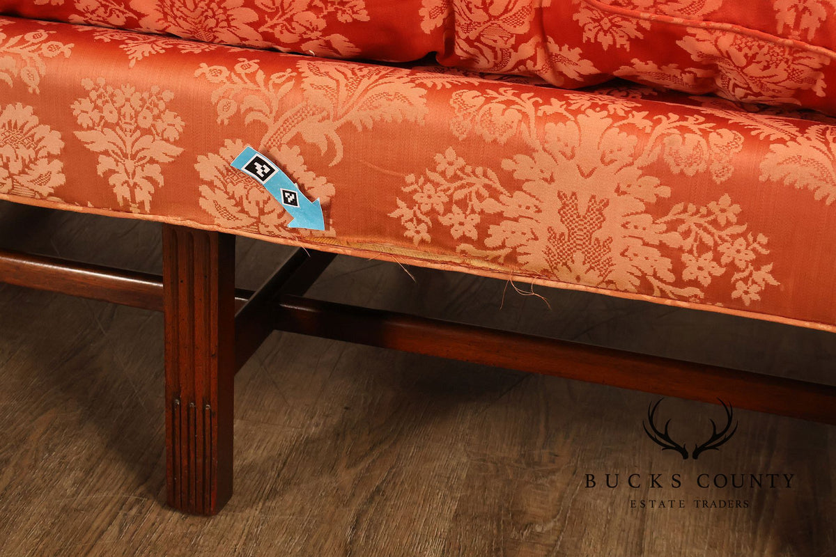 Southwood Chippendale Style Mahogany Camelback Sofa