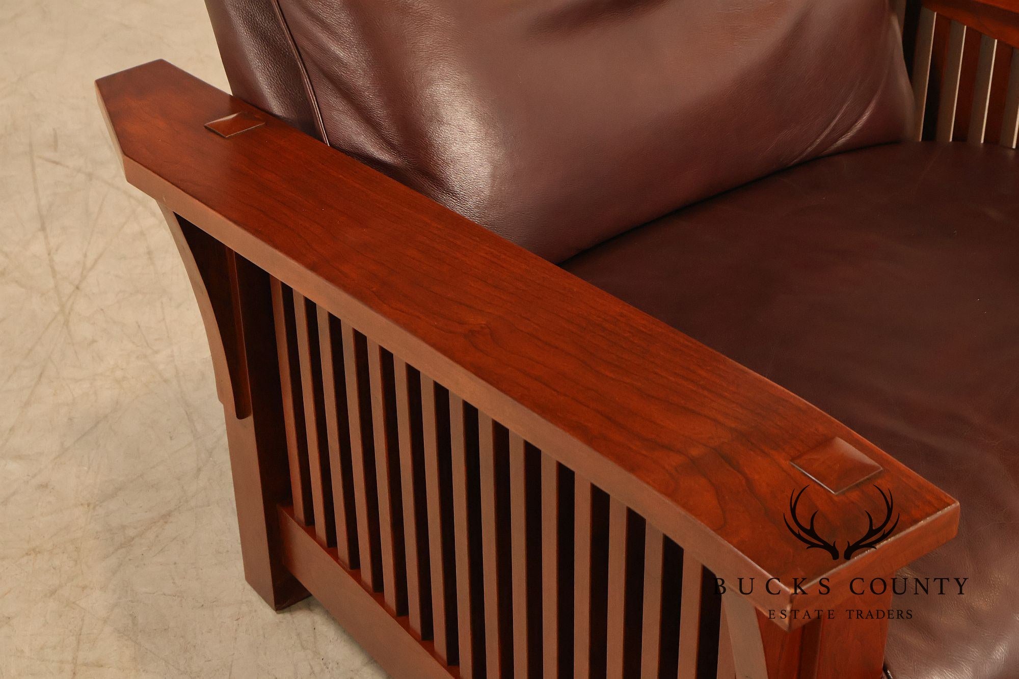 Stickley Mission Collection Cherry Spindle Morris Recliner