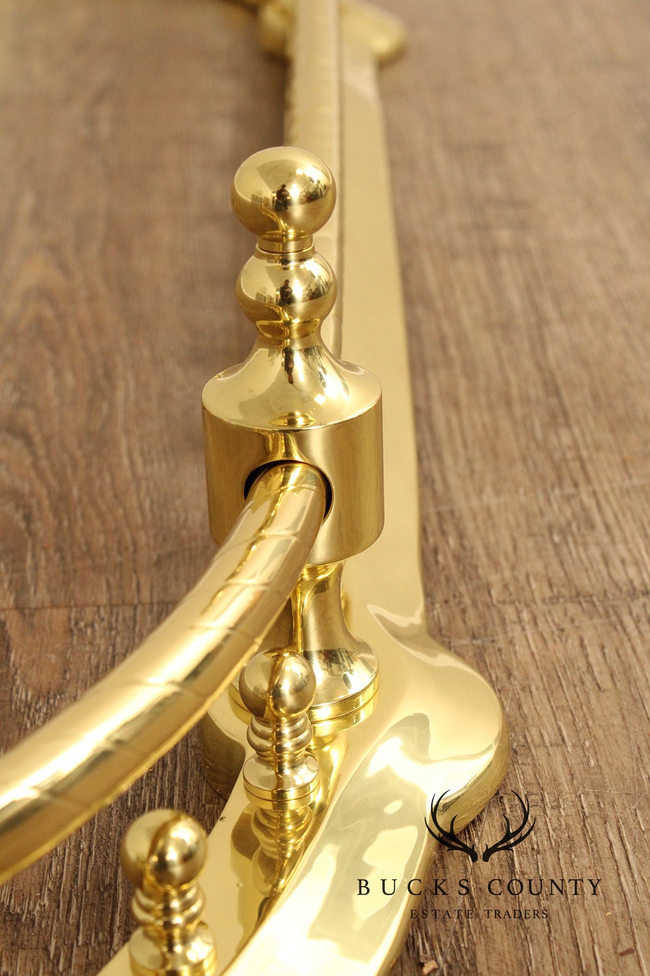 Traditional Polished Brass Fireplace Fender