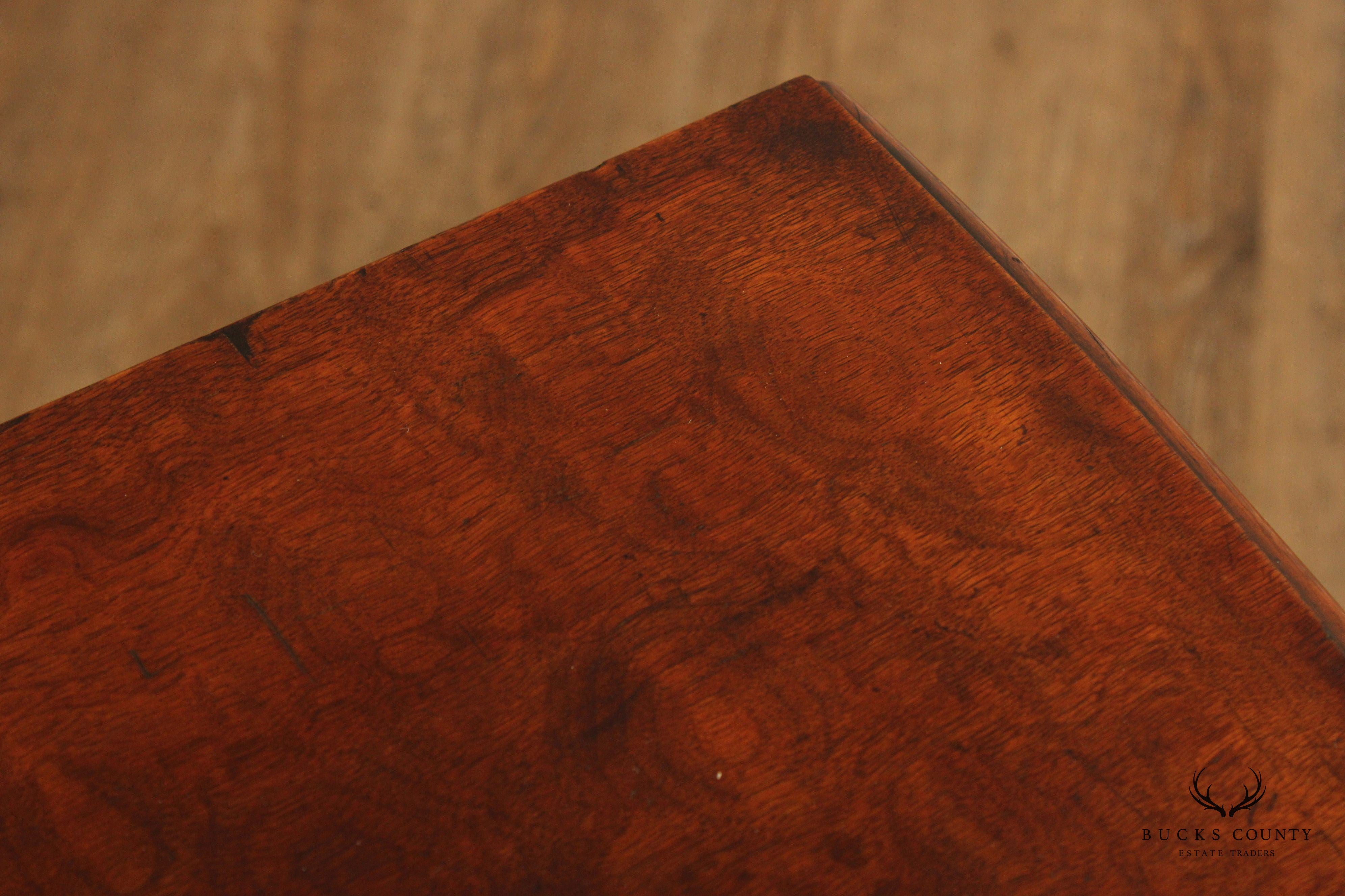 Antique French Louis XV Style Walnut Folding Card Table