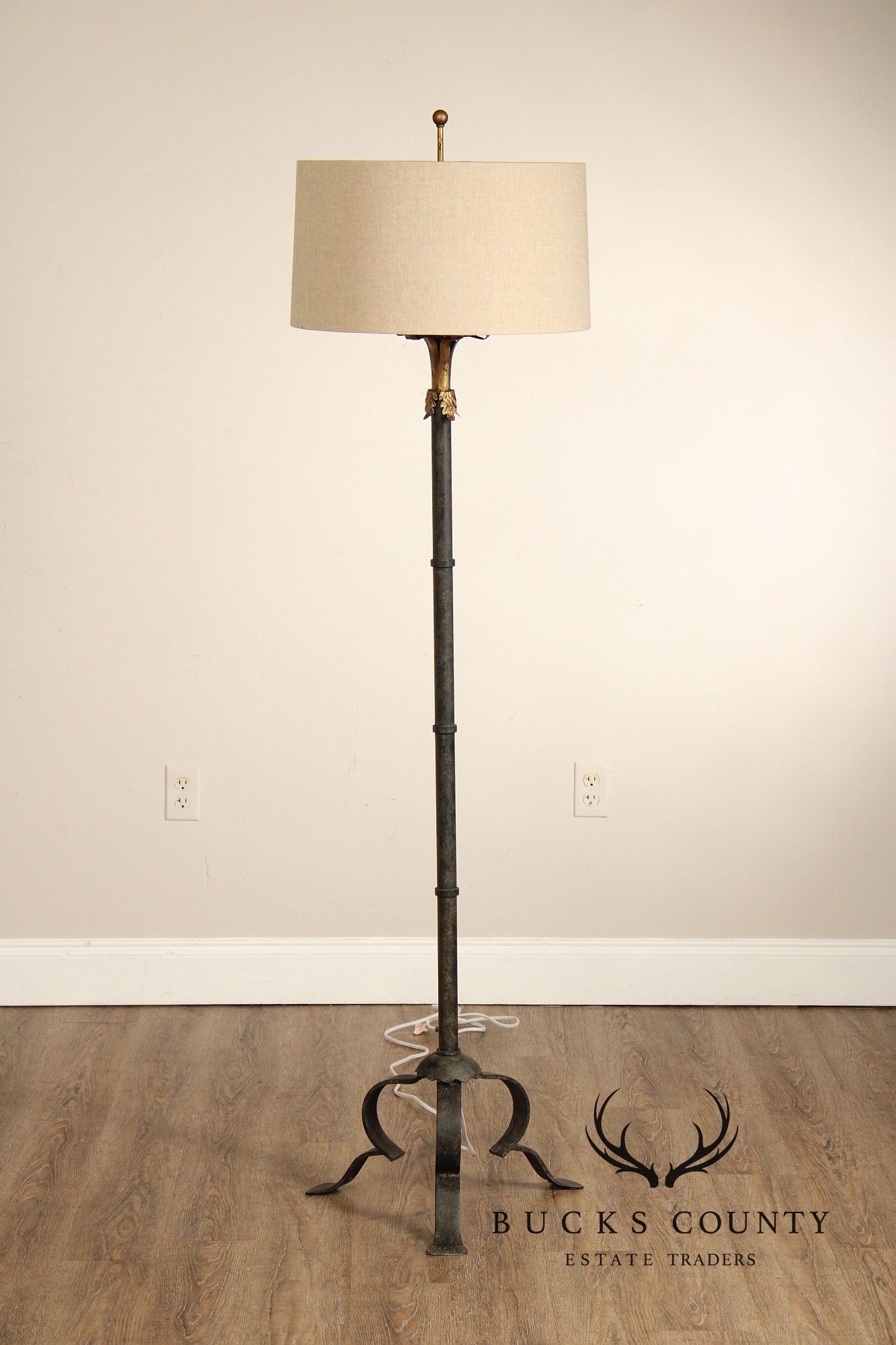 Aidan Gray 'Marshal' Forged Iron Floor Lamp