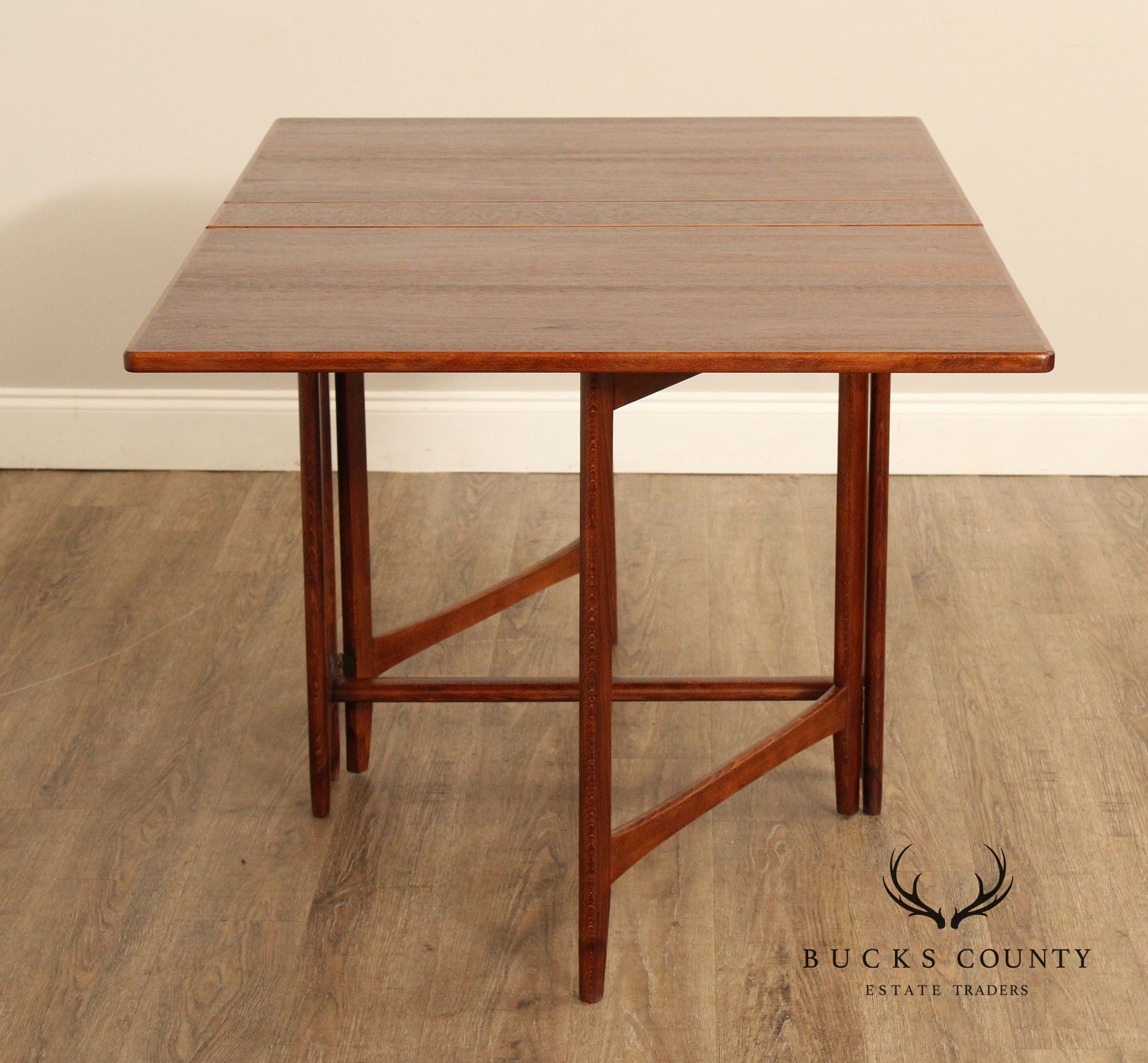 Kleppe Møbelfabrik Danish Modern Walnut Drop Leaf Table