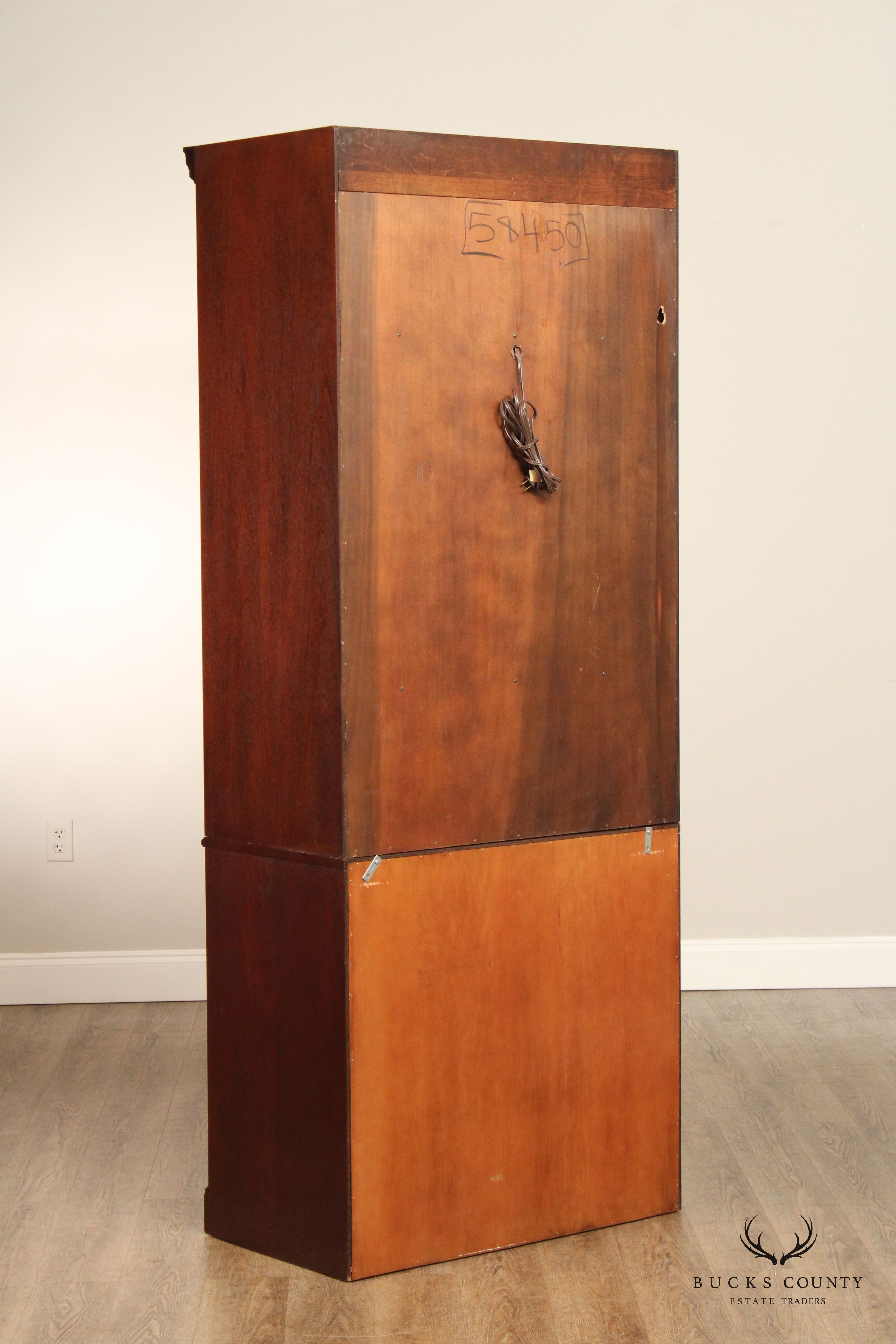 Hekman Federal Style Mahogany Secretary Bookcase