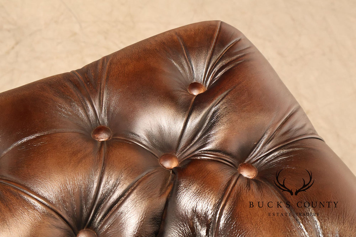 Distressed Brown Single Seater Cushion Chesterfield