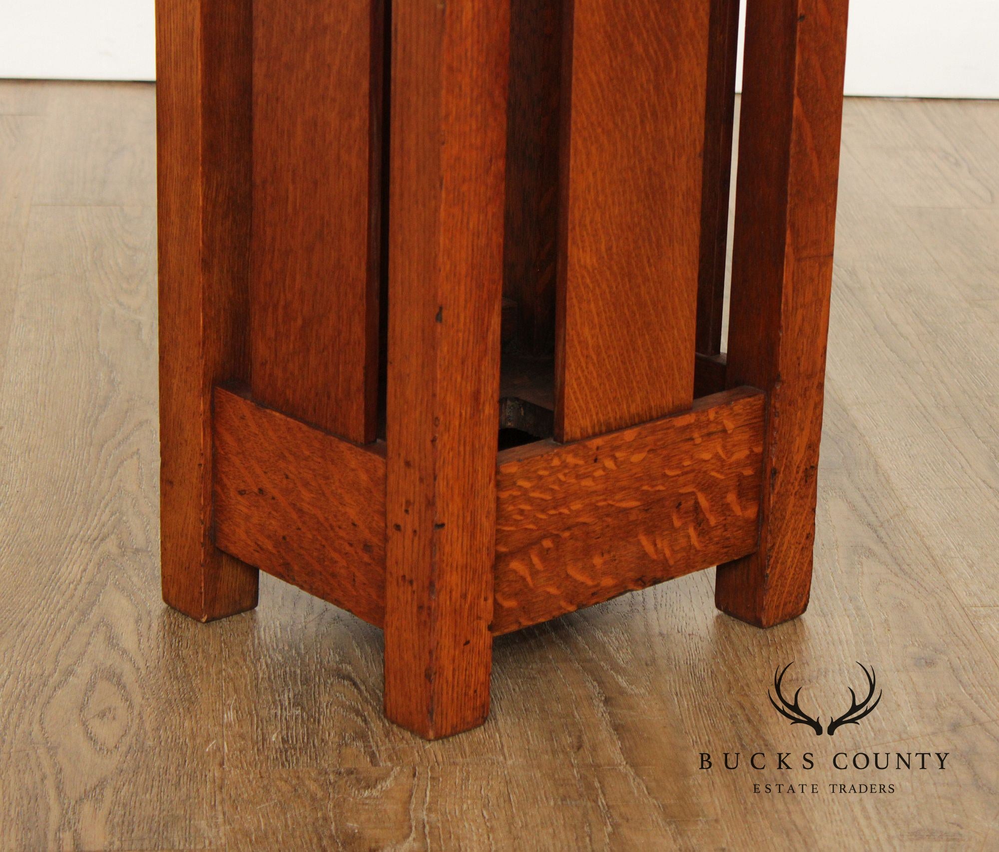 Stickley Brothers Antique Mission Oak Umbrella Stand