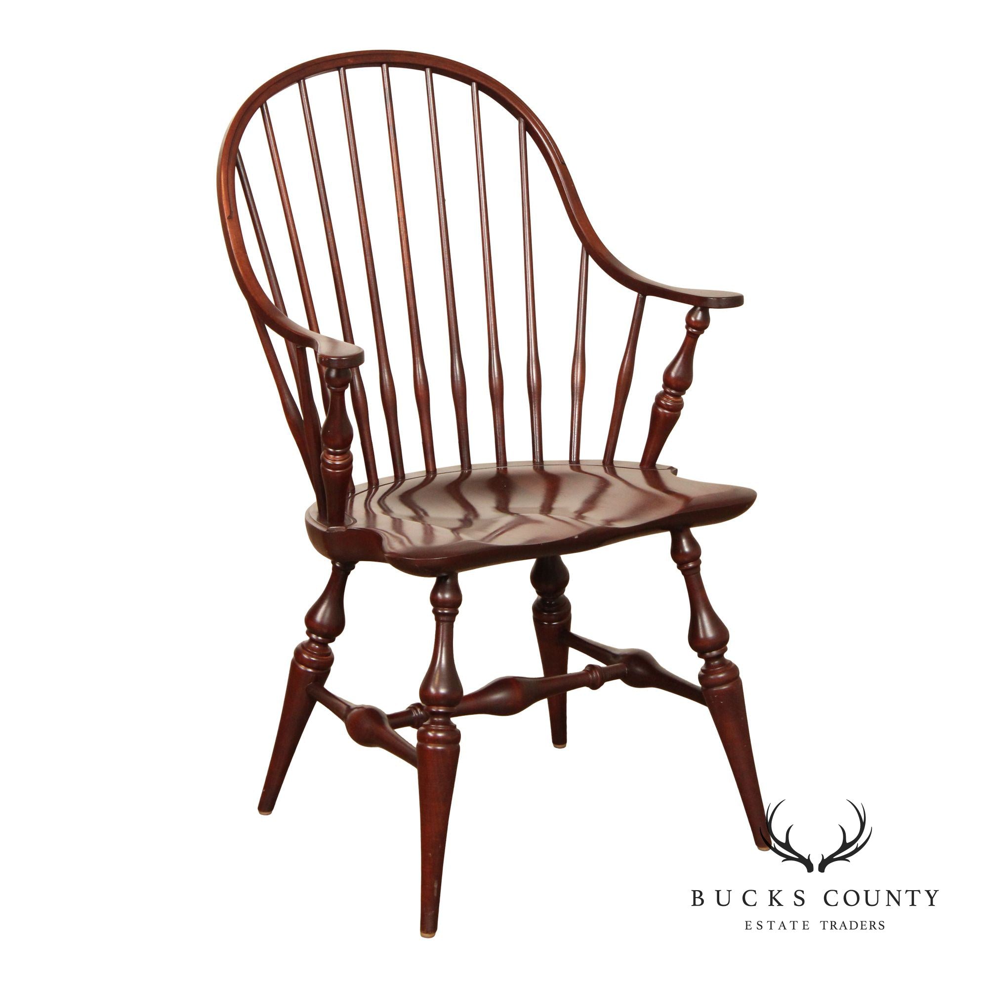 E.R. Buck Solid Maple Windsor Armchair