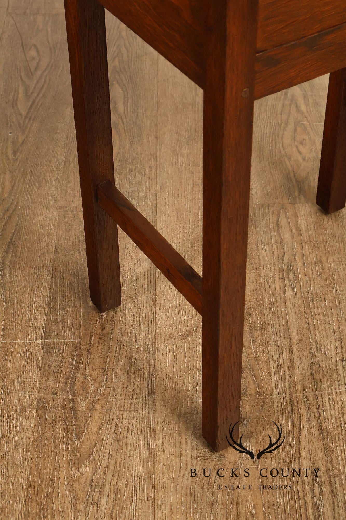 L & JG Stickley Antique Mission Oak Nightstand #642