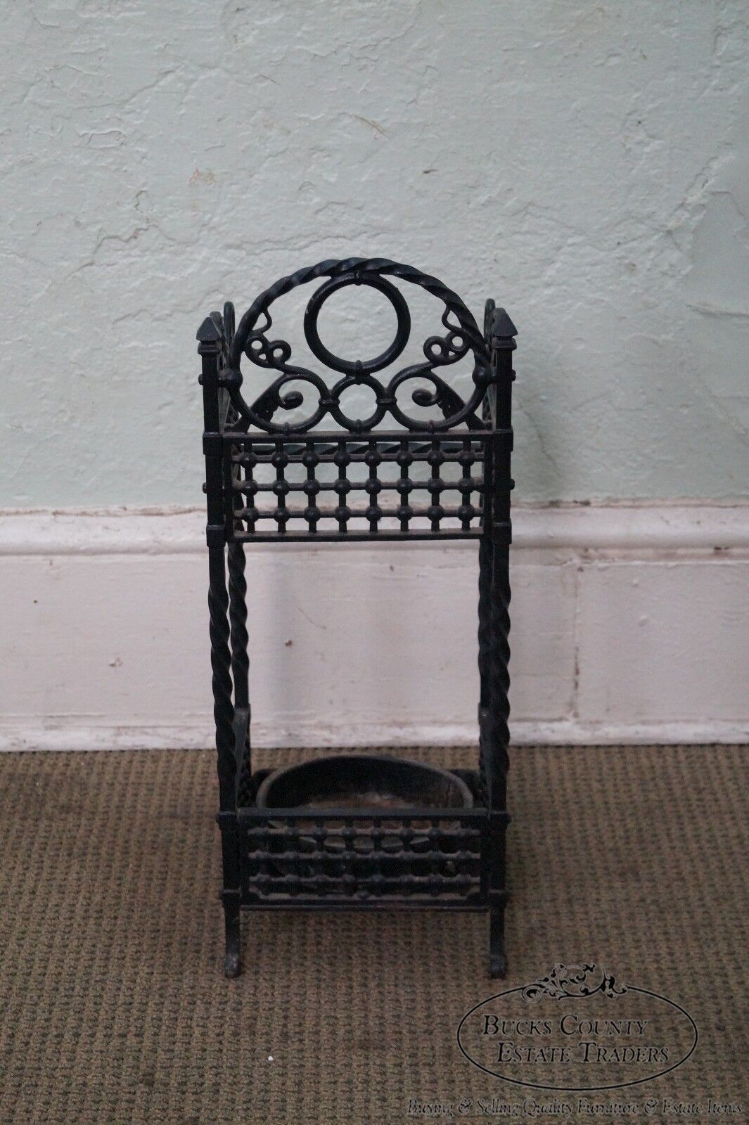 Bradley & Hubbard Antique Cast Iron Cane Stand