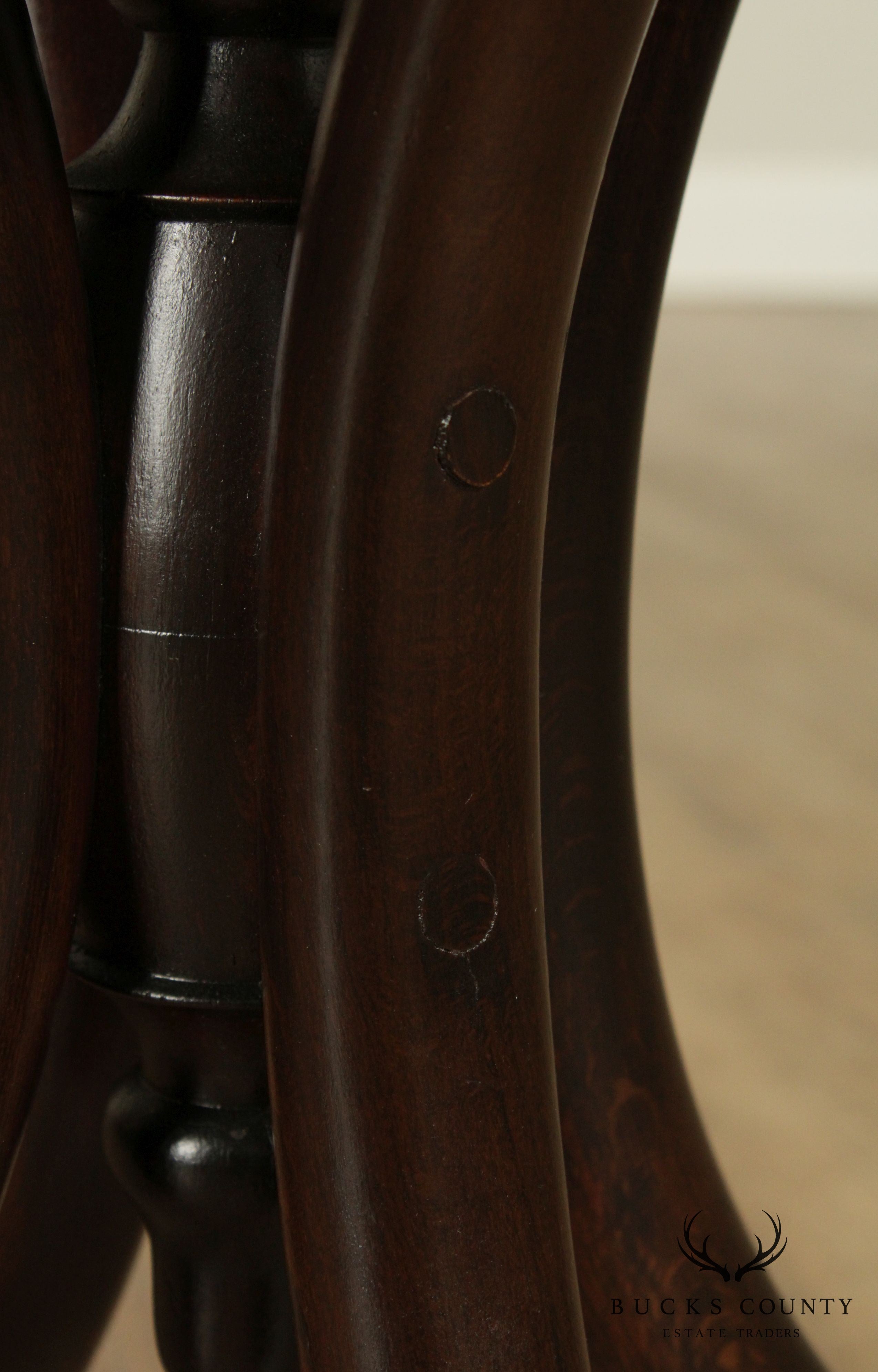 Thonet Round Bentwood Base Antique Side Table