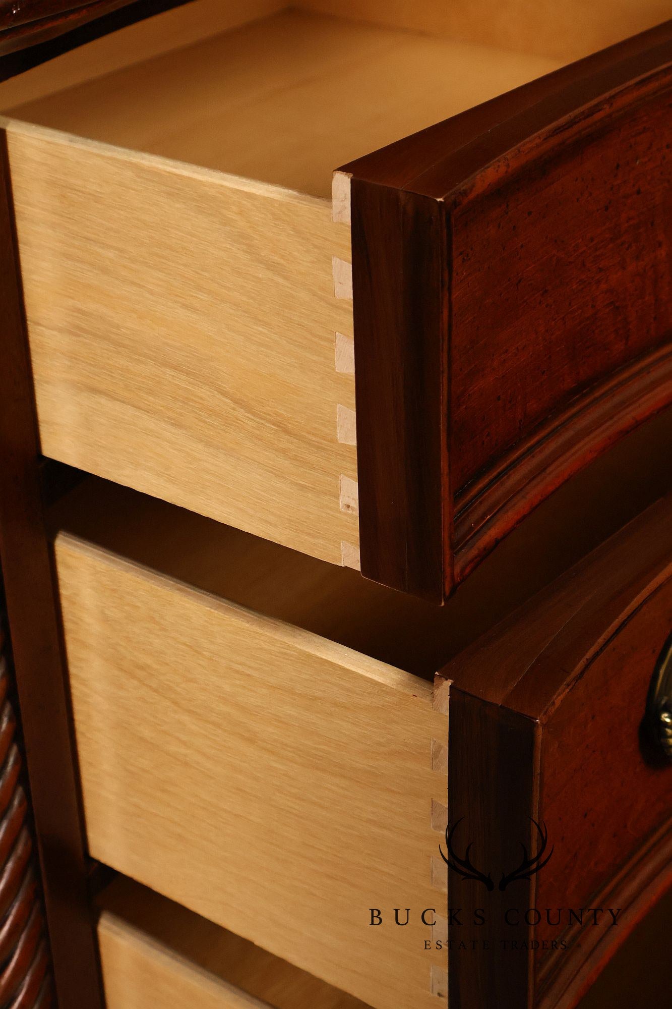 Stanley Furniture Traditional Carved Cherry Bedroom Storage Armoire