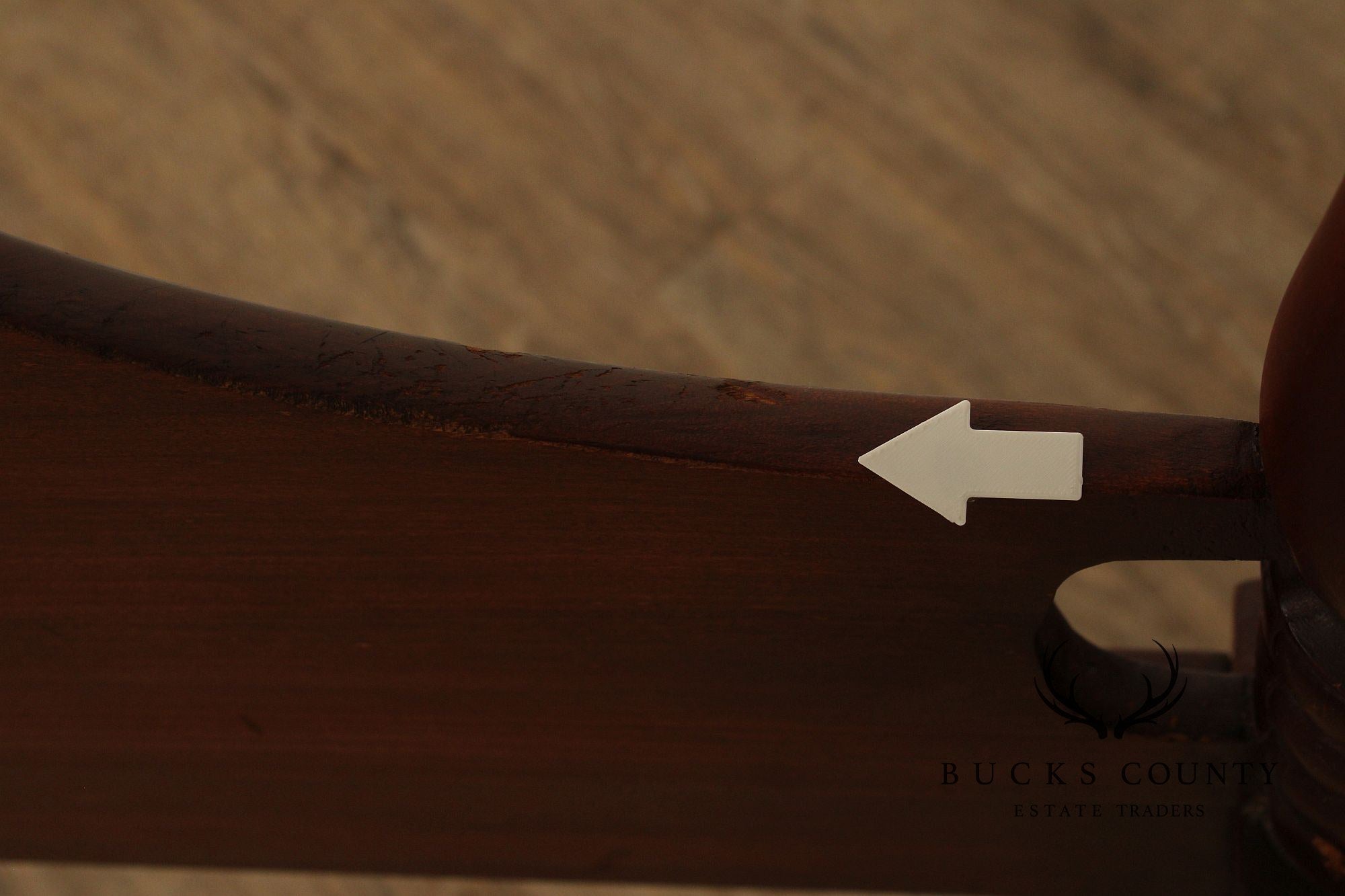 Antique Sheraton Style Pair Of Twin Poster Beds