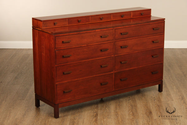 Stickley Metropolitan Collection Cherry Double Dresser and Deck
