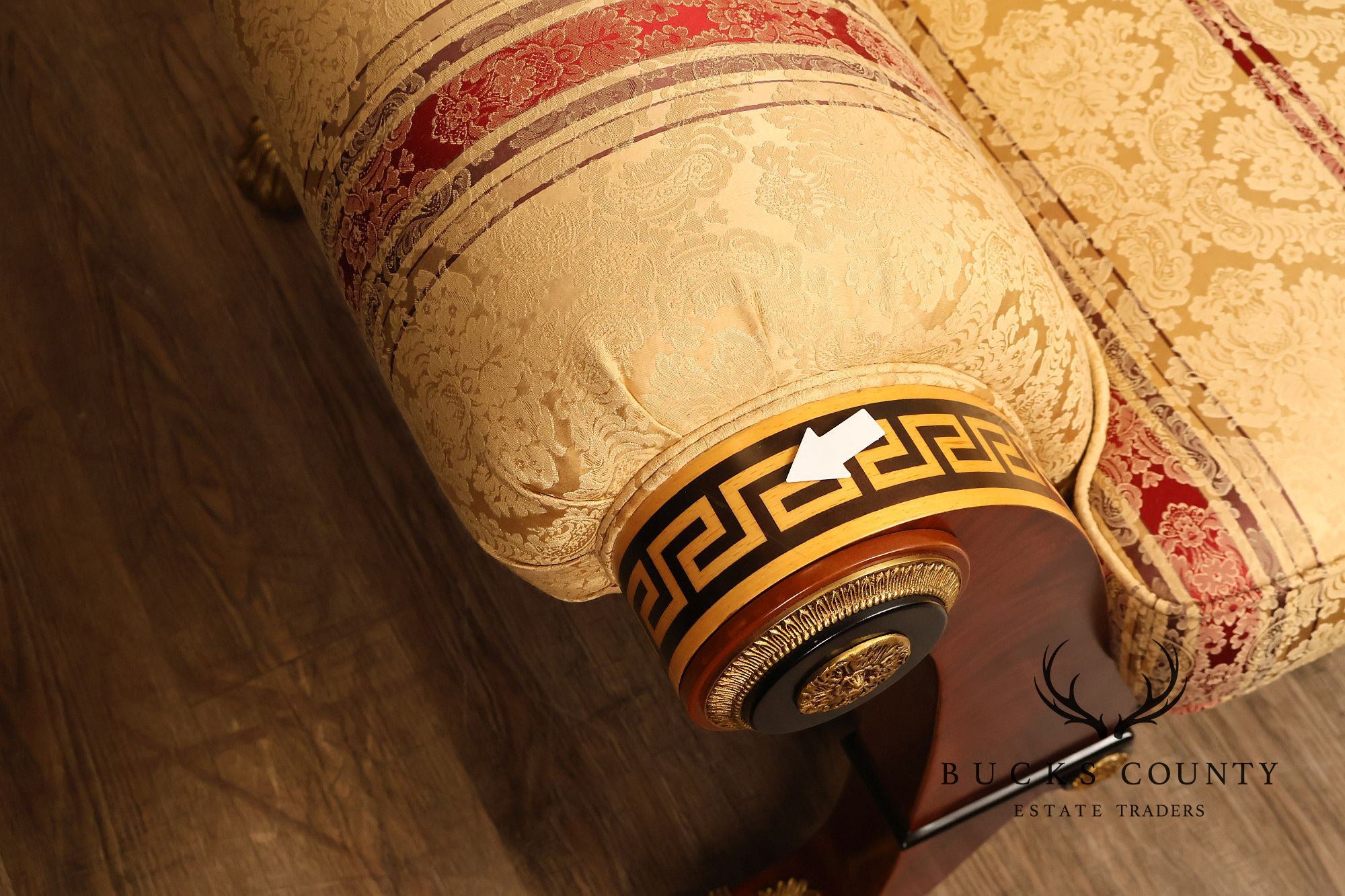 Versace Infinity Gigasso Empire Style Upholstered Loveseat