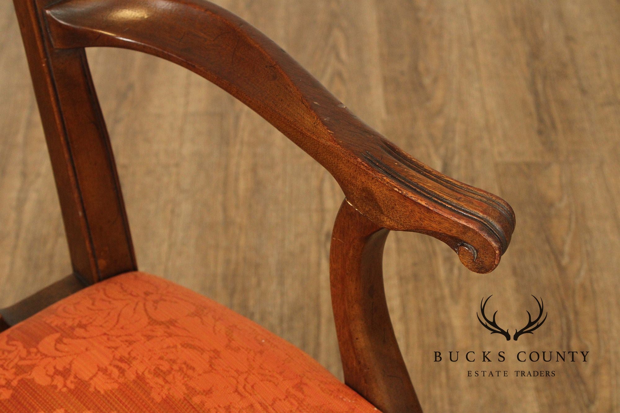 Henredon Chippendale Style Vintage Set of Six Mahogany Dining Chairs