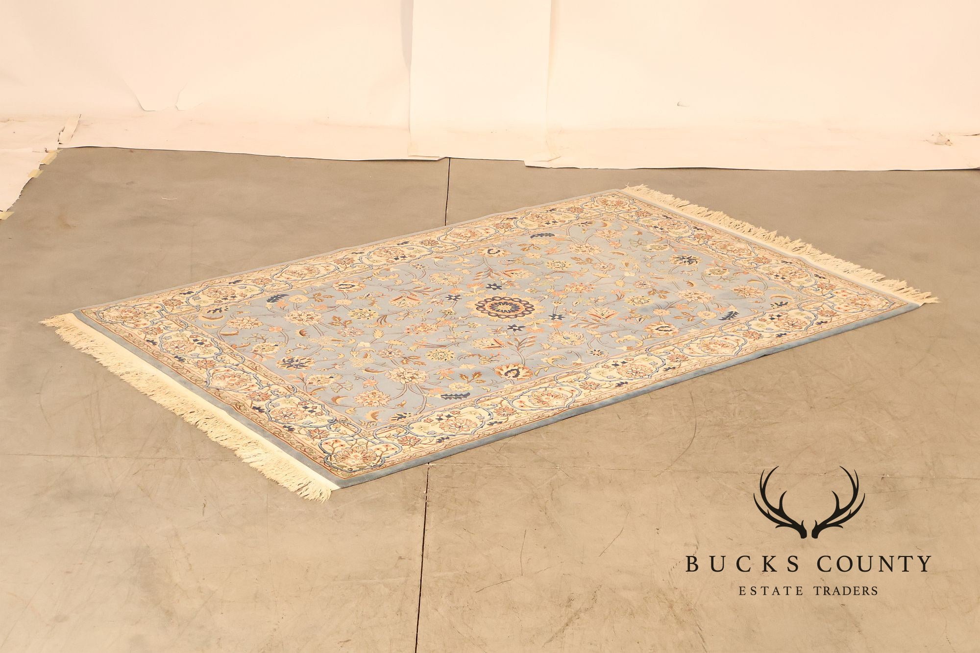 Persian Style Hand Knotted Wool Area Rug