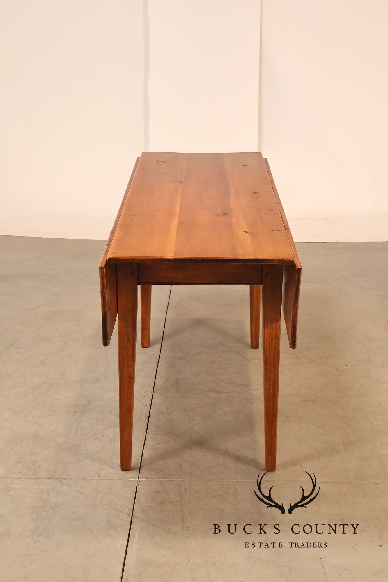 Stephen Von Hohen Primitive Pine Drop Leaf Dining Table