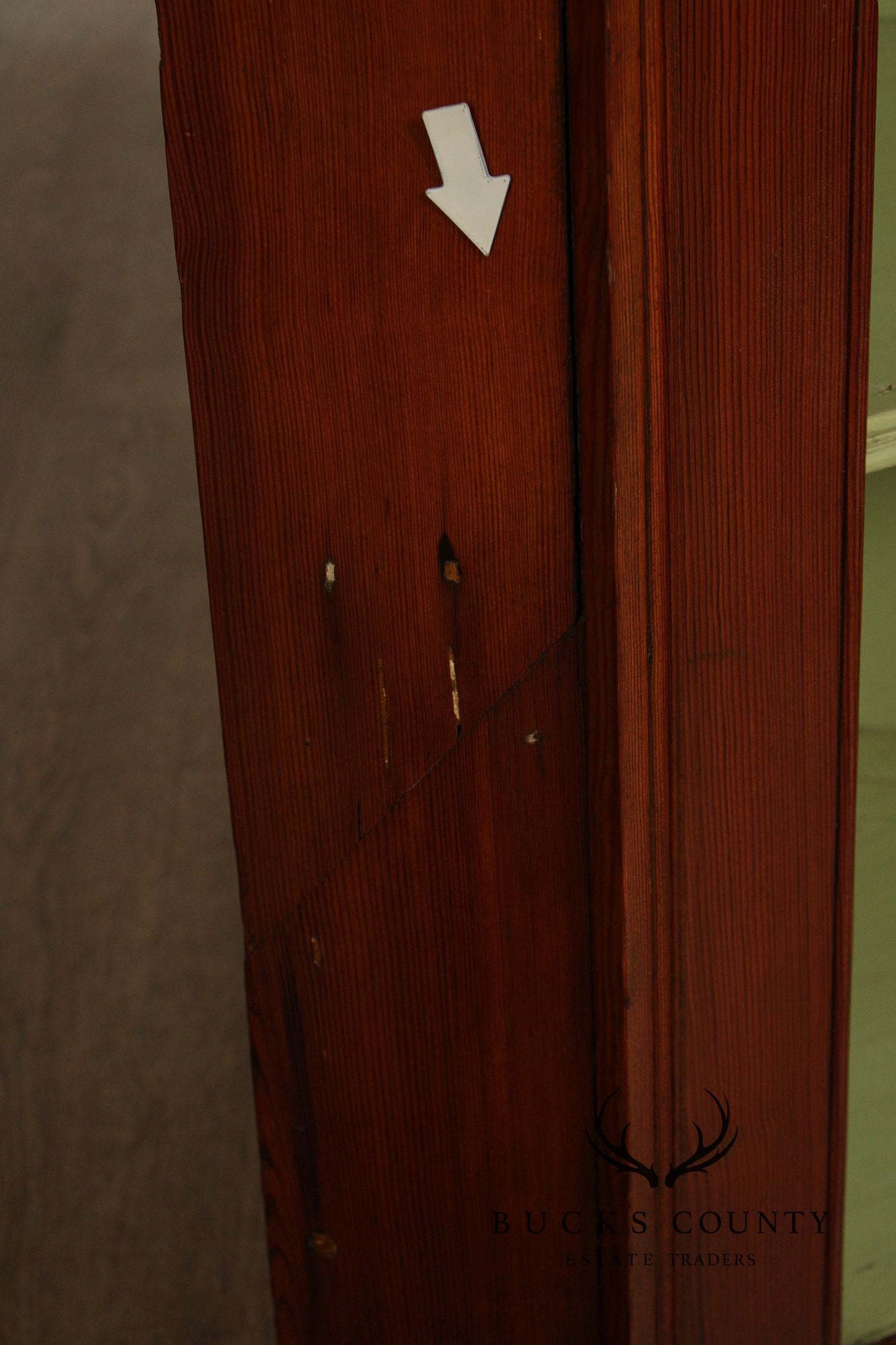 Antique Pine Corner Pantry Cupboard