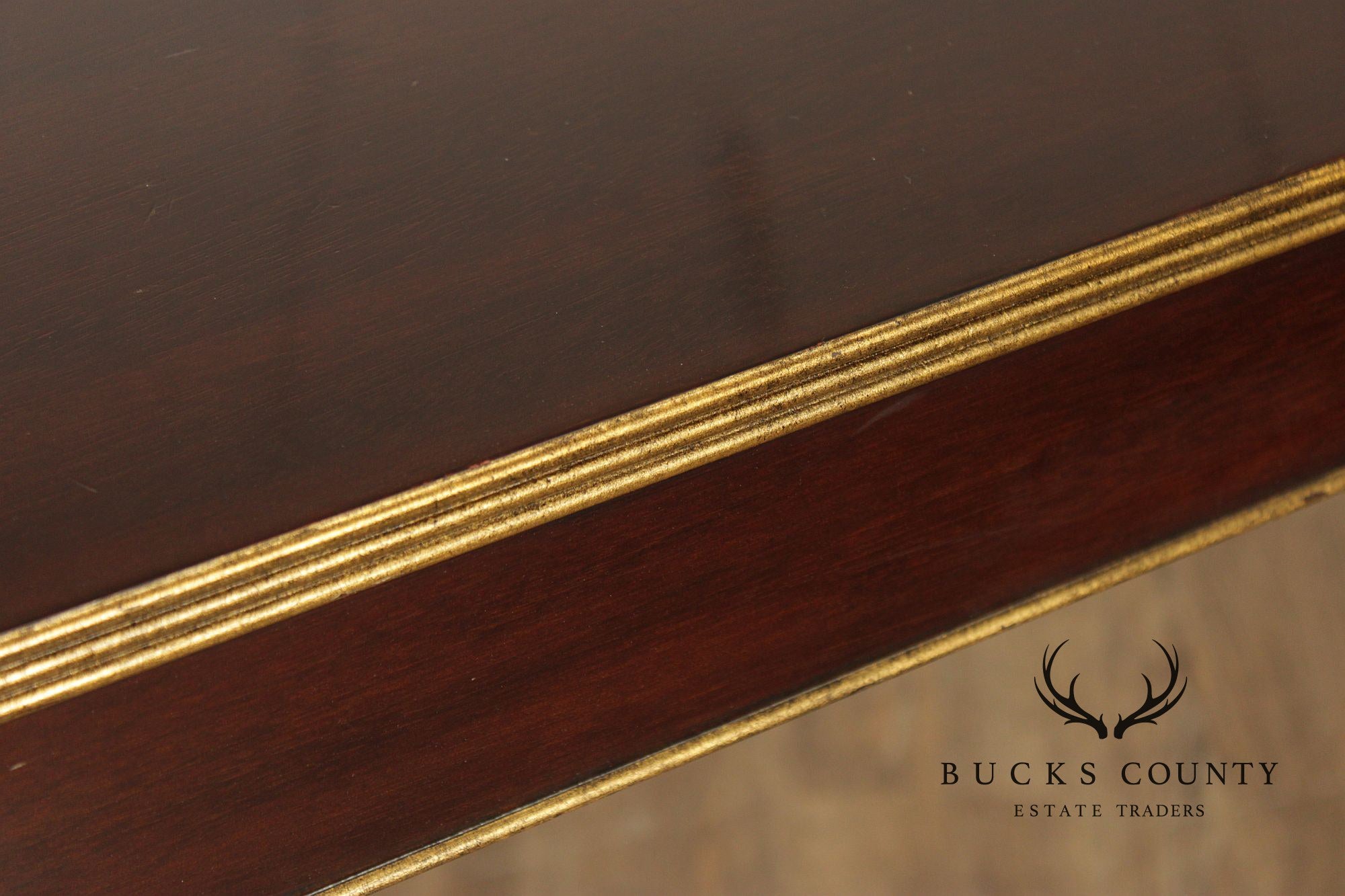 Barbara Barry For Baker Mahogany Long Console Table