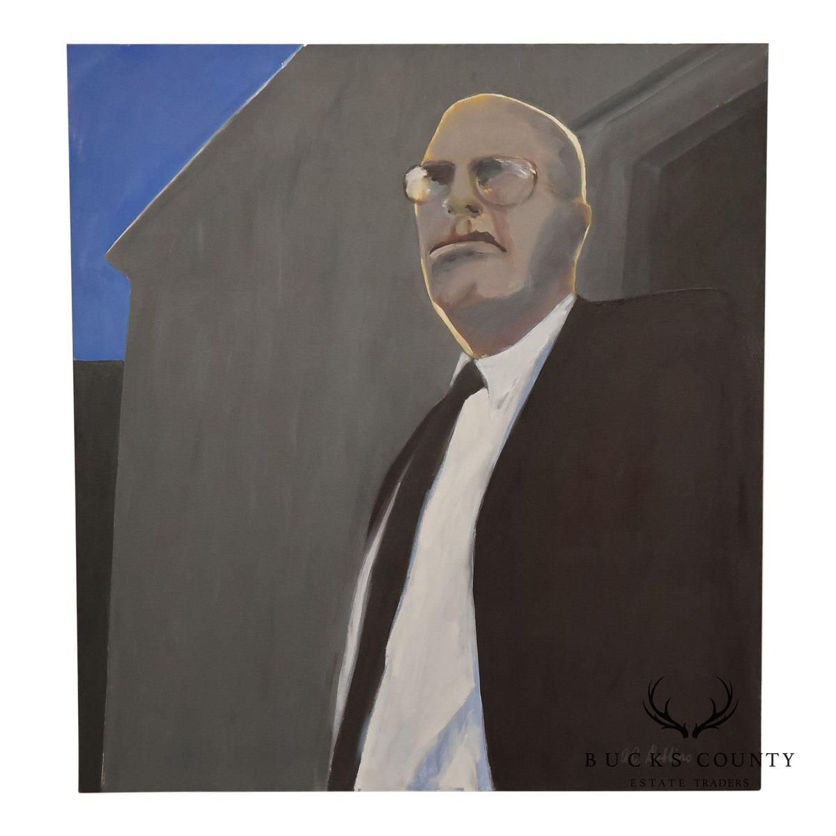 Anne Cooper Dobbins Oil Painting, 'The Contractor'