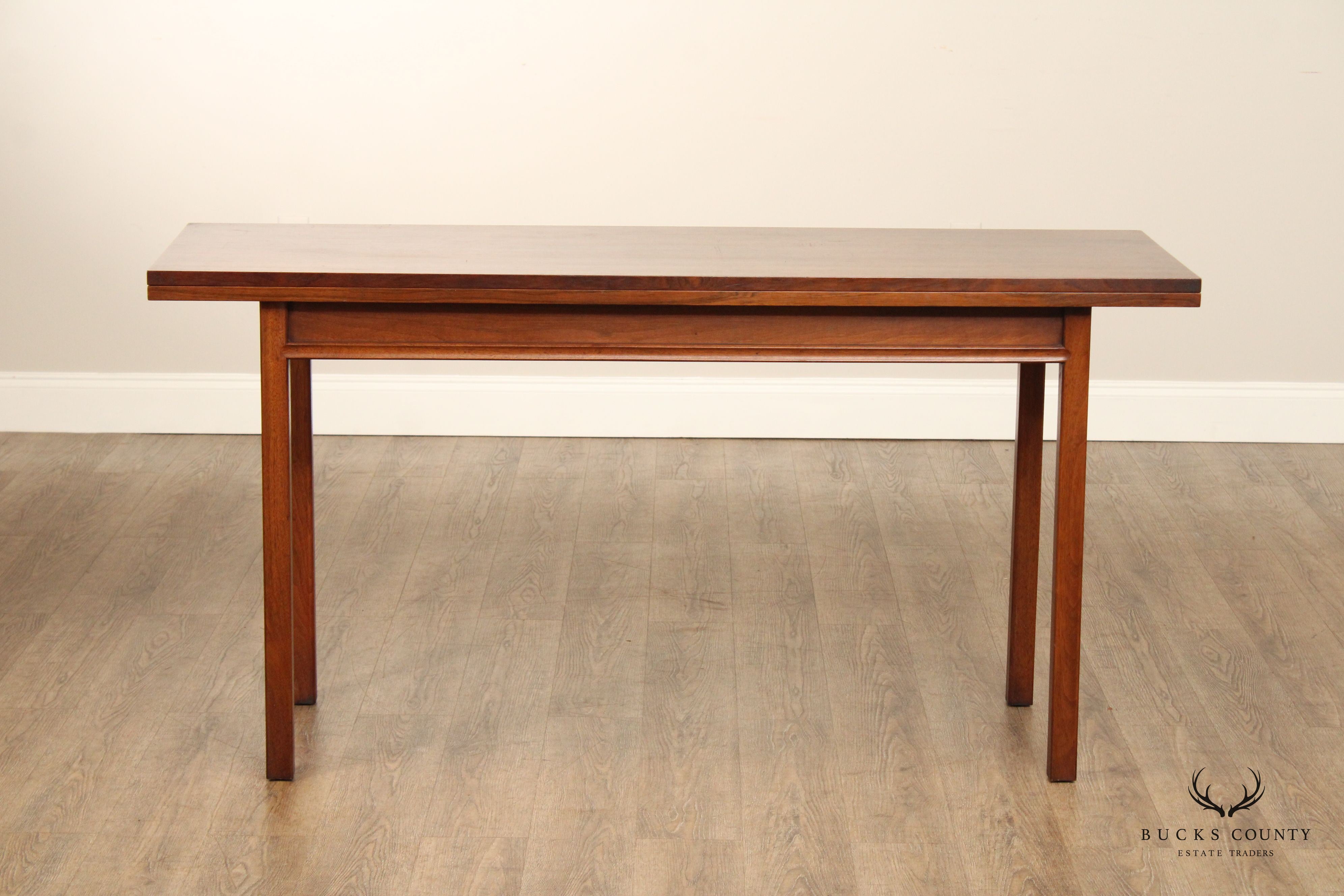 John Stuart Mid Century Modern Rosewood Flip Top Console Table