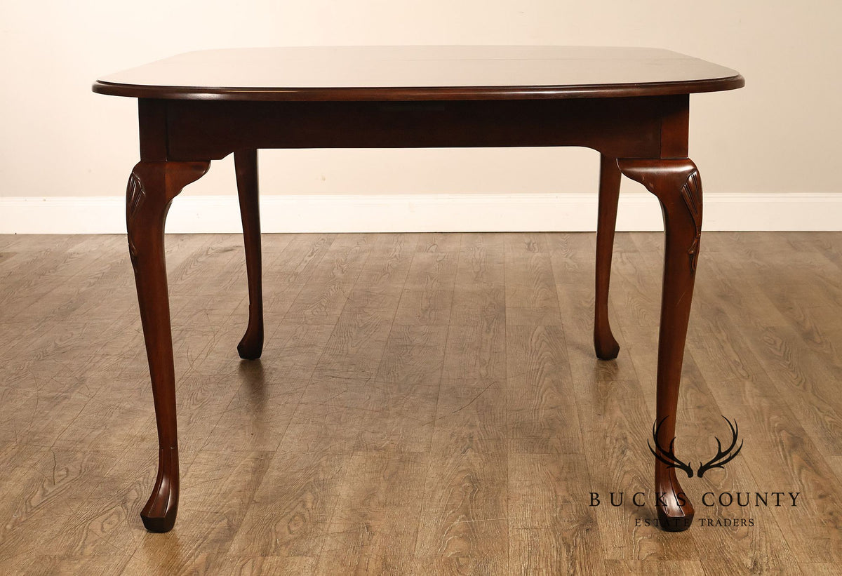 Harden Queen Anne Style Cherry Extension Dining Table