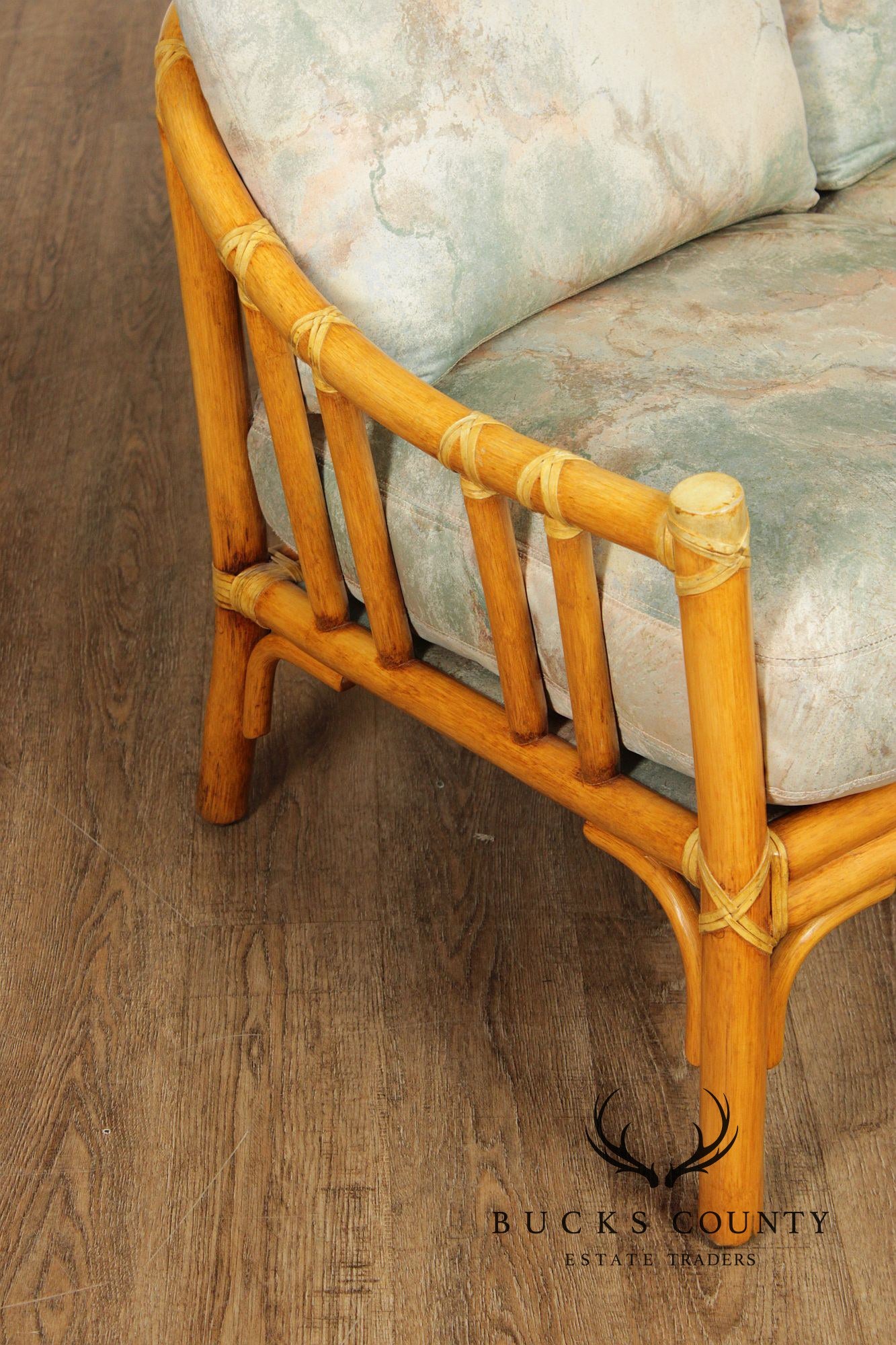 McGuire Vintage Bamboo Loveseat