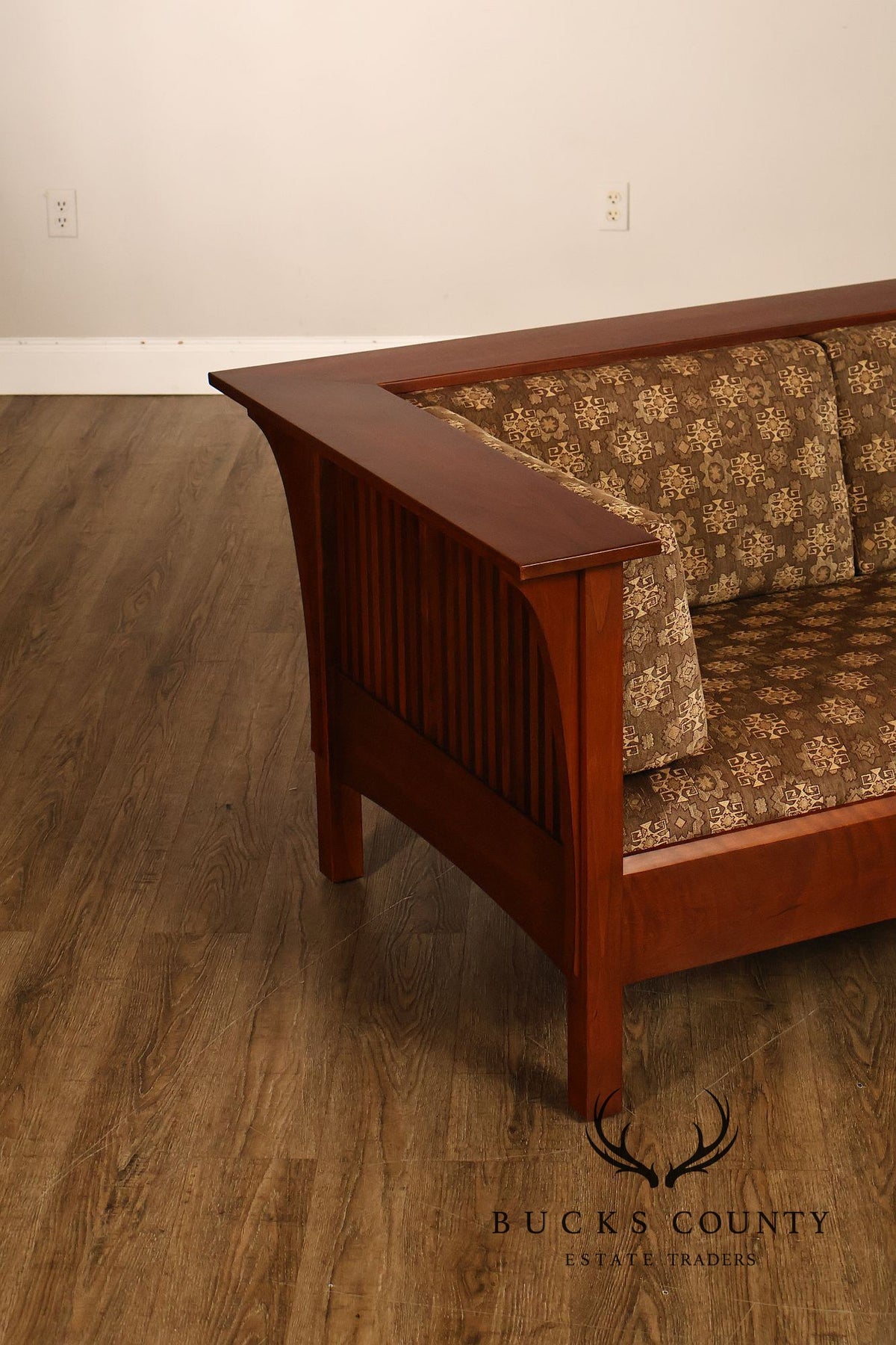 Stickley Mission Collection Cherry Spindle Loveseat