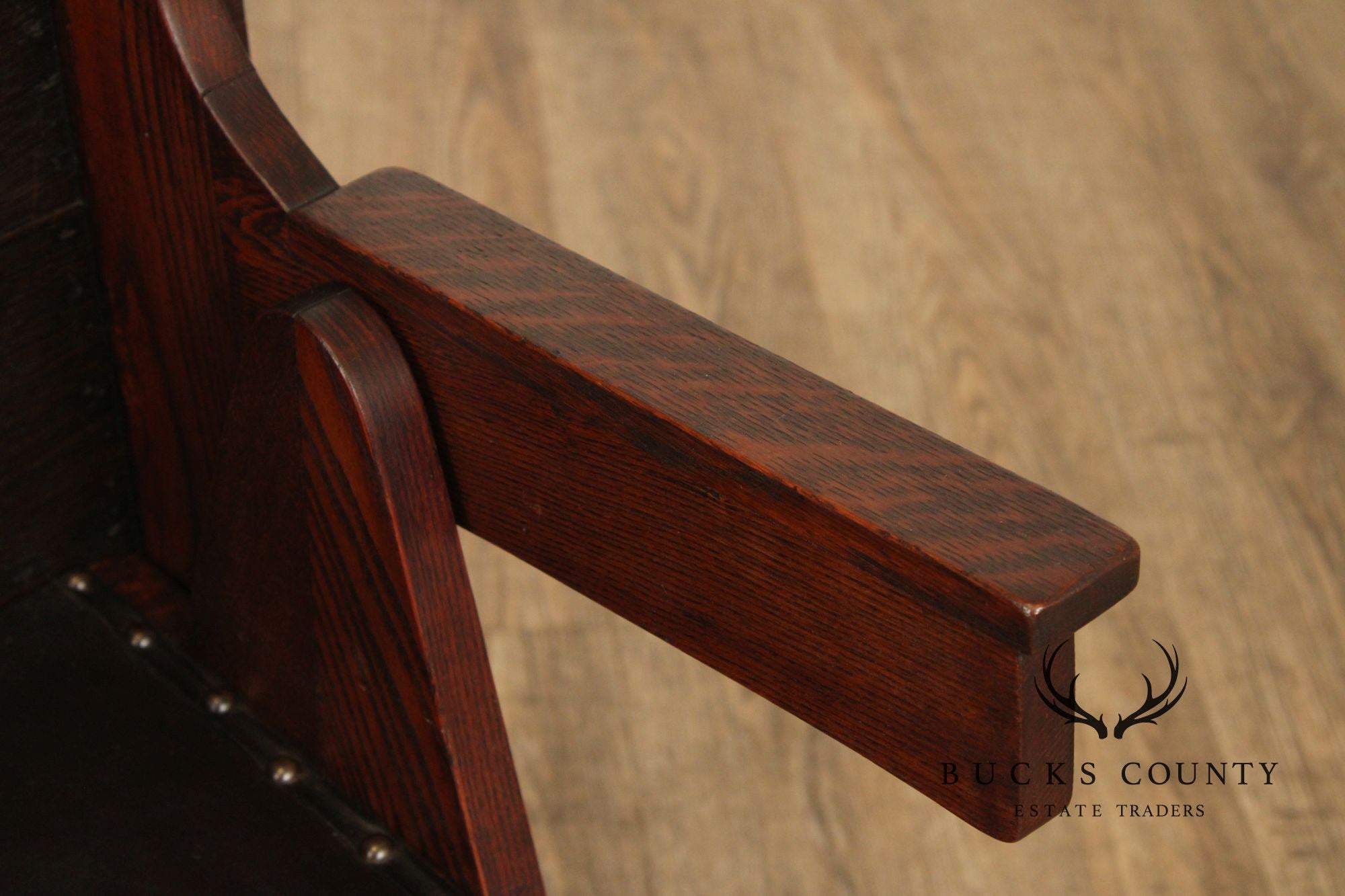 English Arts And Crafts Oak and Leather Metamorphic Armchair  Game Table