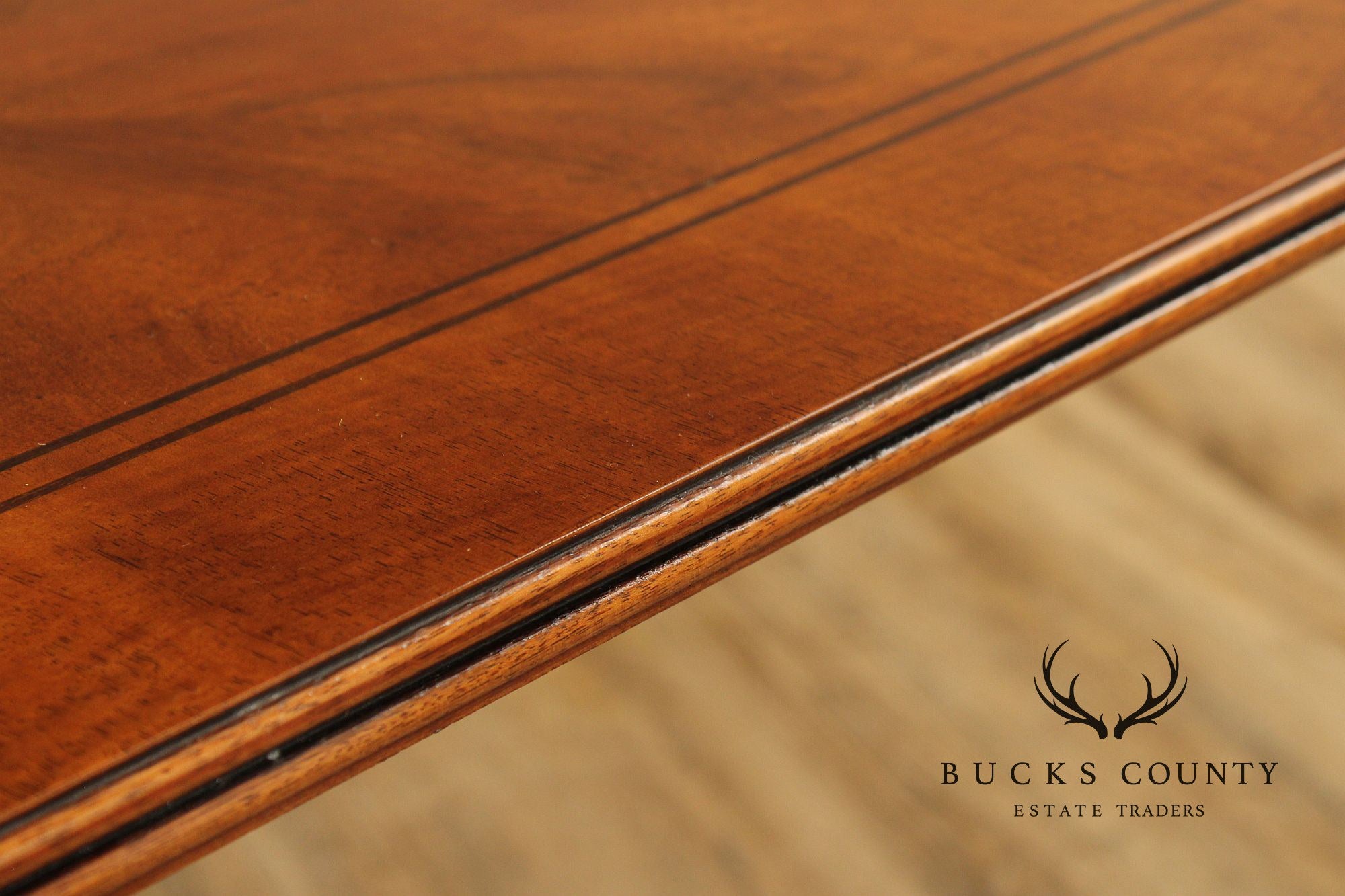 Empire Style Double Pedestal Mahogany Dining Table
