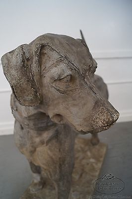 Antique 19th Century Zinc Morley's Dog Statue by J.W. Fiske (B)