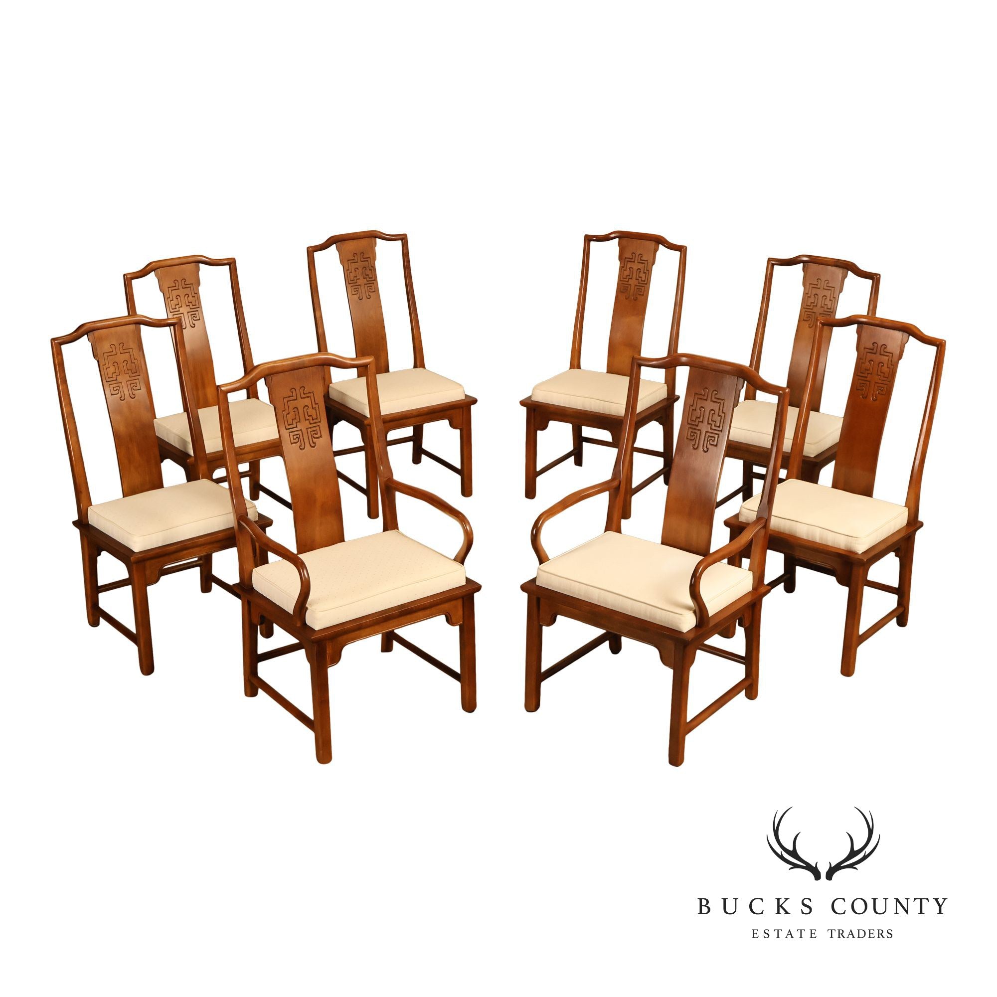 Century Furniture Chin Hua Set Of Eight Dining Chairs